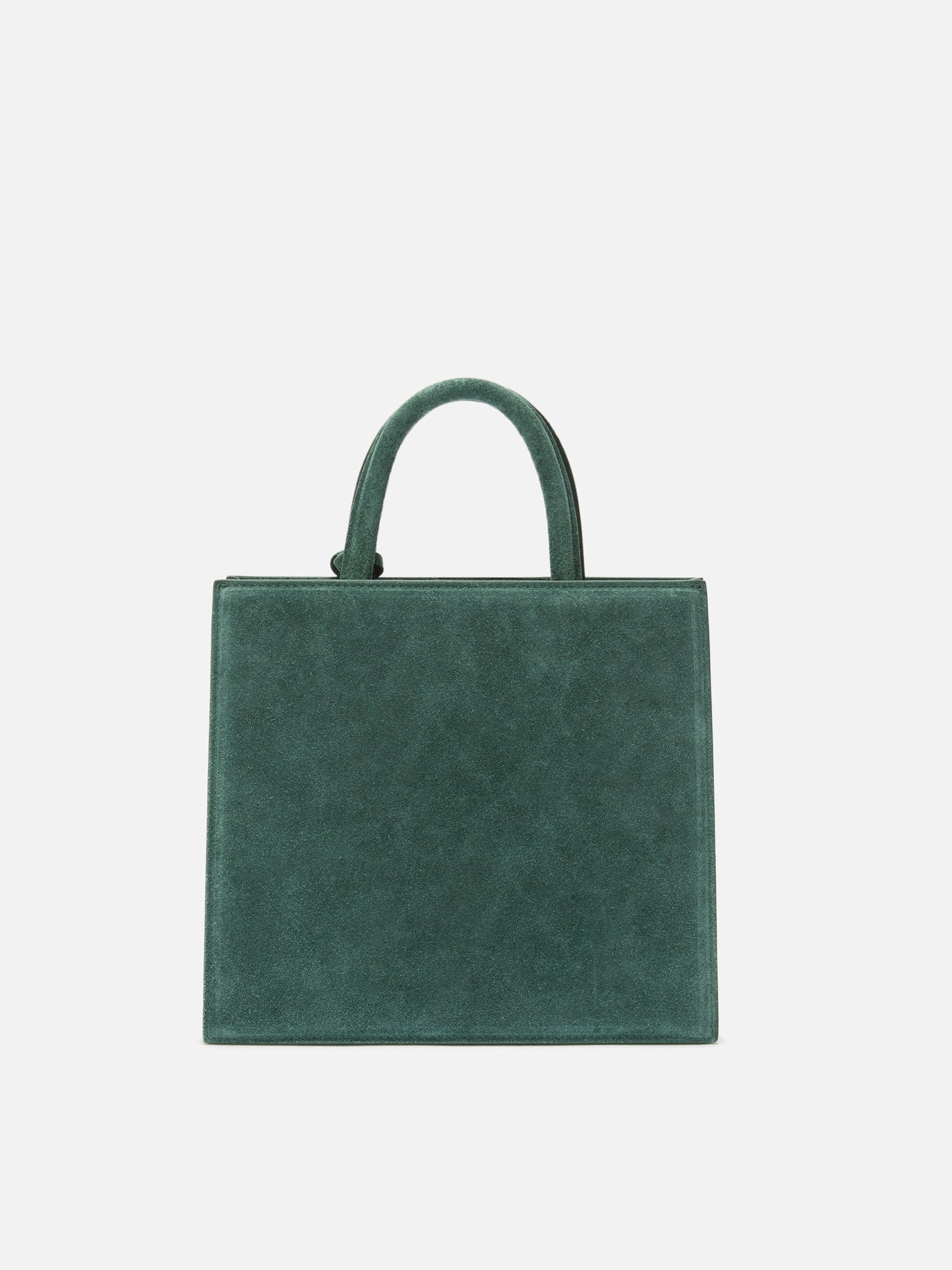 Borsa a Mano Midi in Pelle / Verde