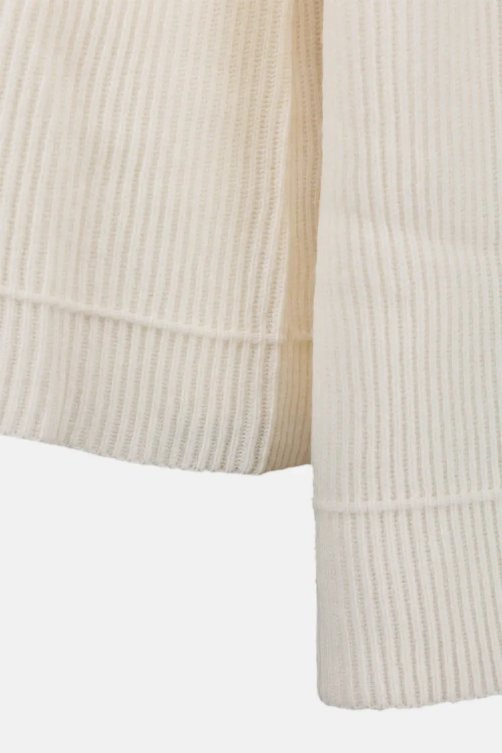 Maglia in Pura Lana Costa Inglese / Bianco - Ideal Moda