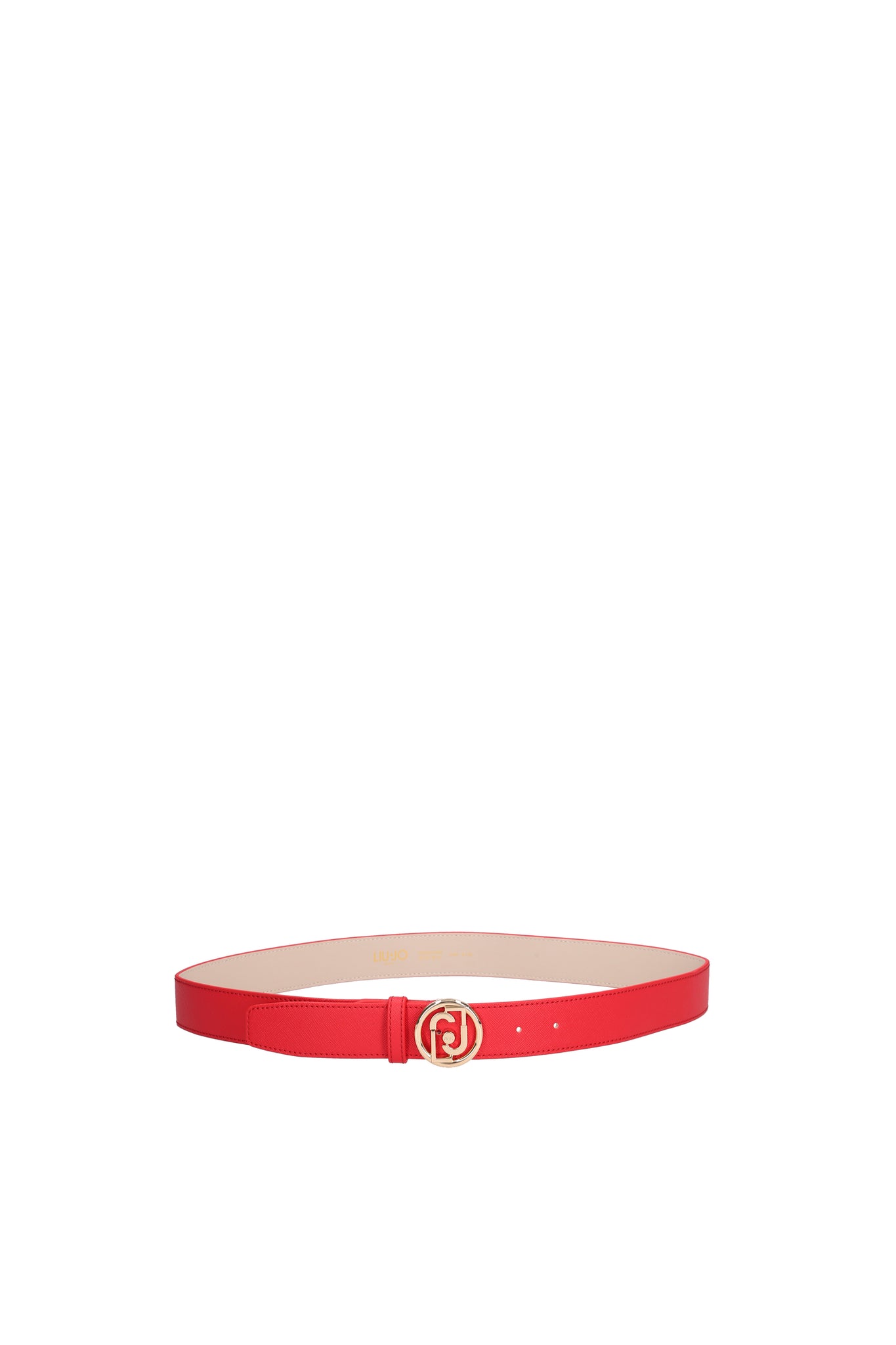 Cintura con Fibbia Logata / Rosso - Ideal Moda