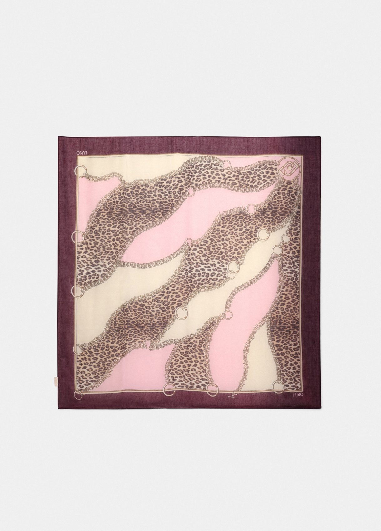 Foulard con Logo / Rosso - Ideal Moda