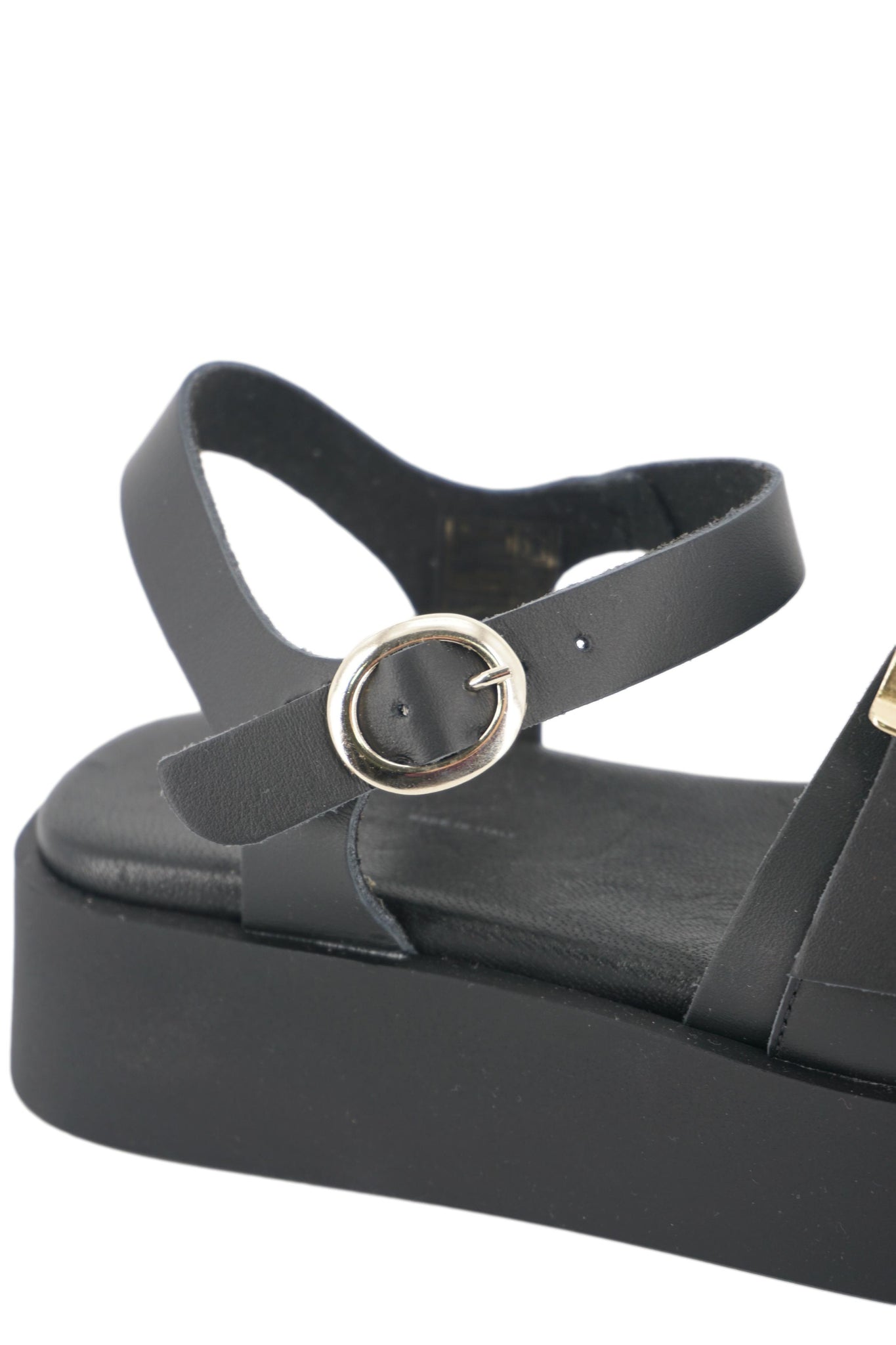 Sandalo in Pelle Frau / Nero - Ideal Moda