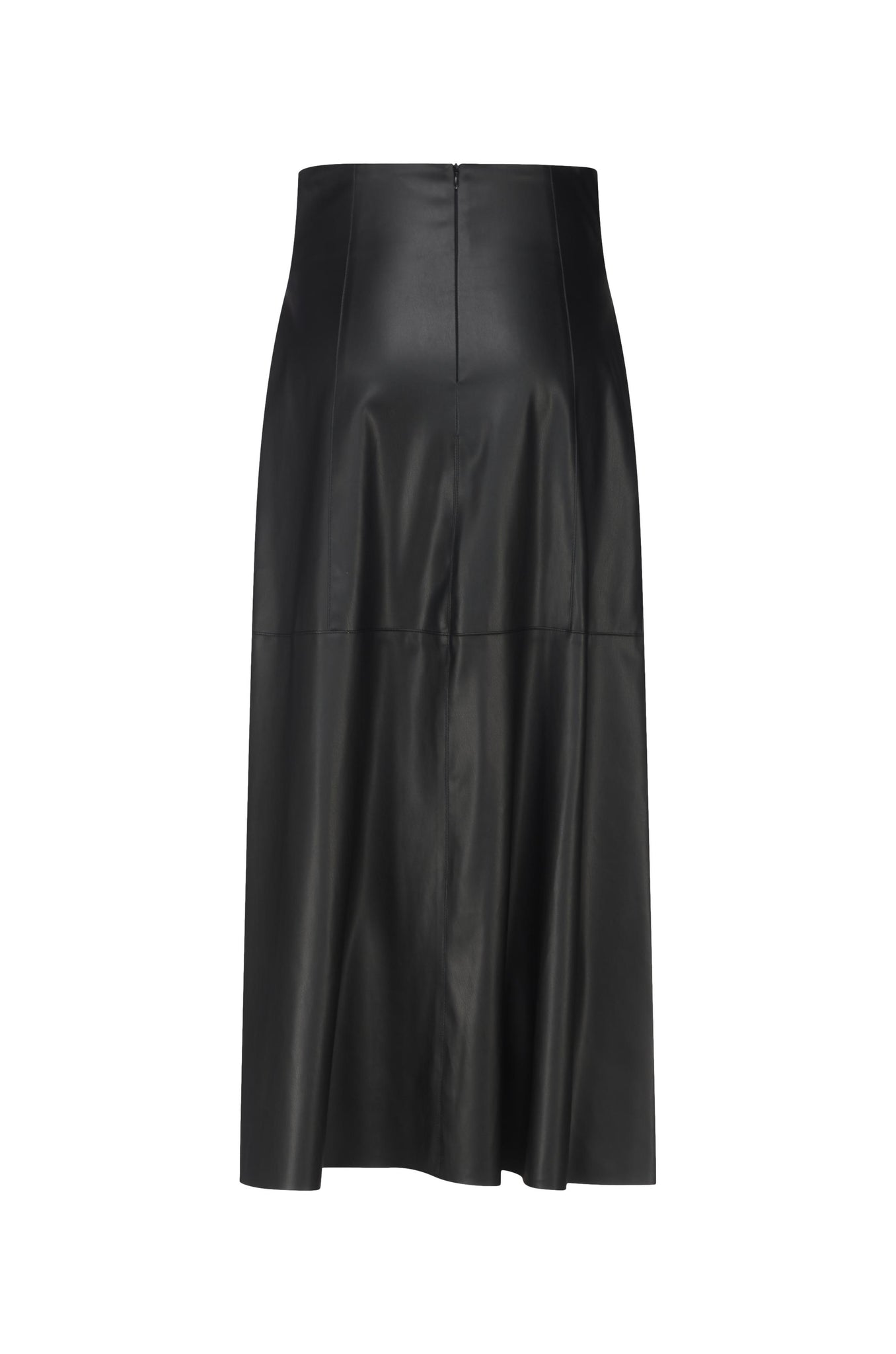 Gonna Lunga in Ecopelle / Nero - Ideal Moda