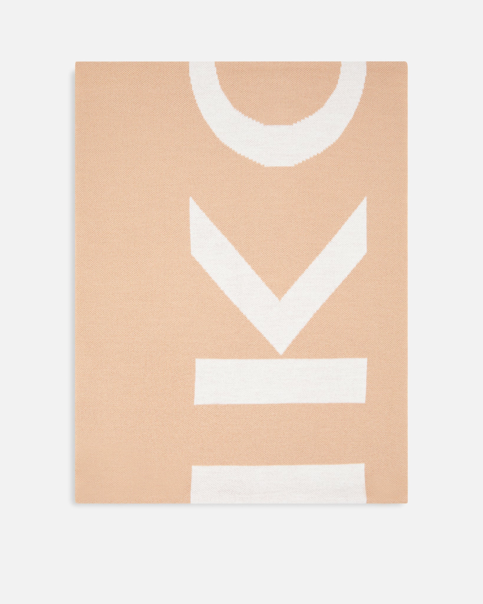 Sciarpa con Logo Lettering / Beige