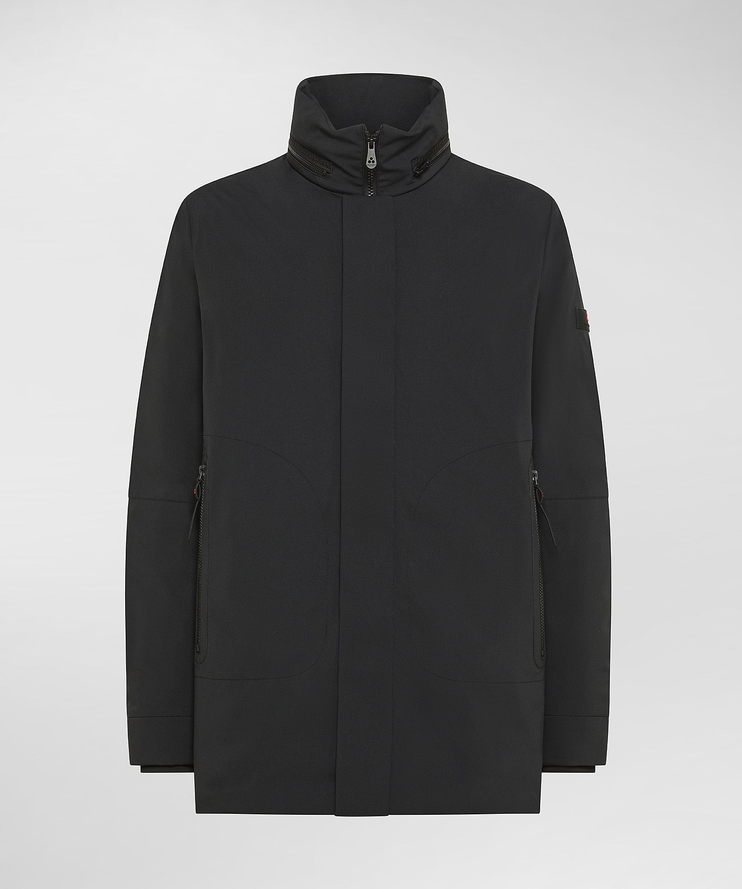 Giubbino Stretch con Cappuccio Estraibile / Nero