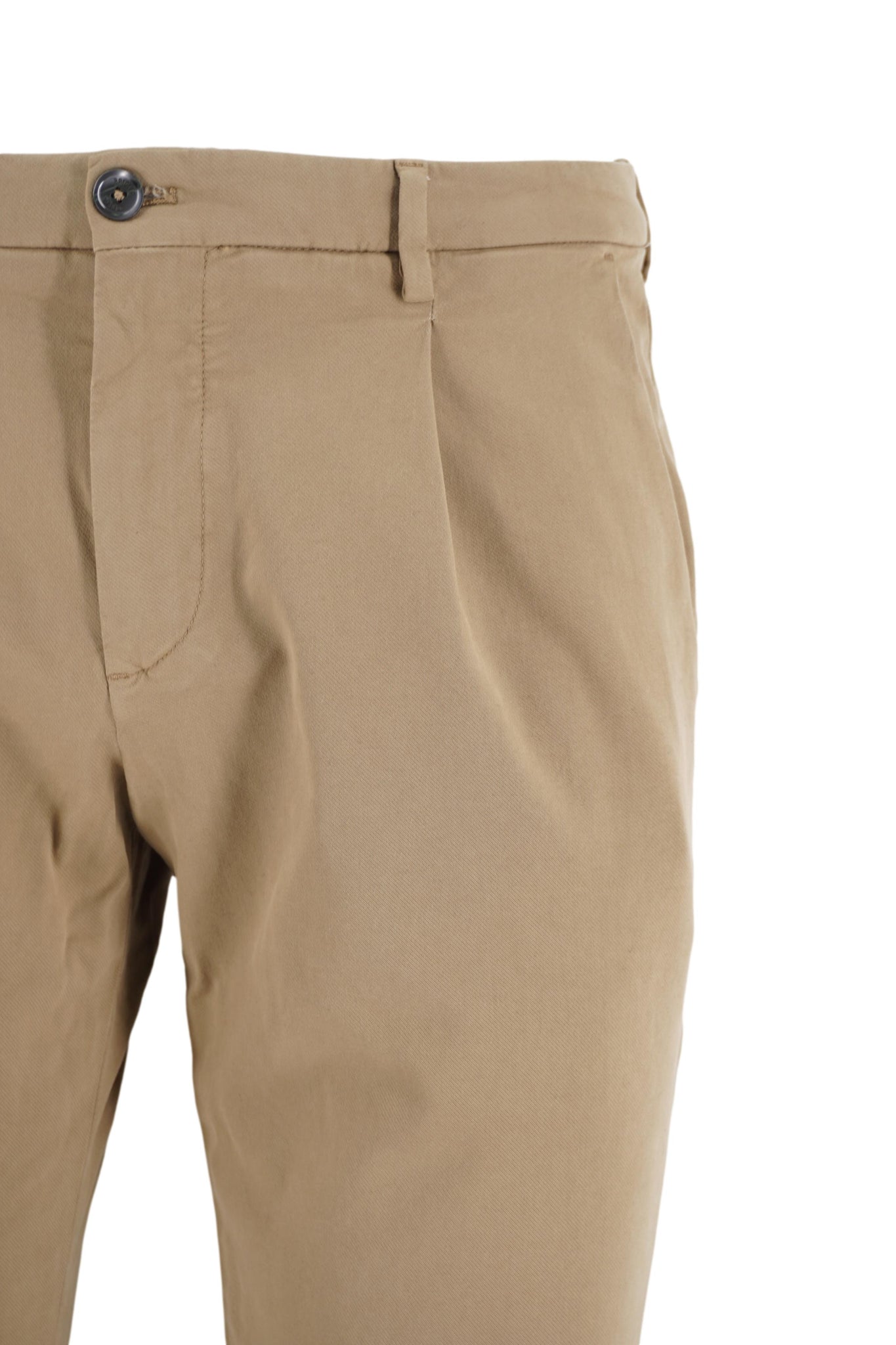 Pantalone con Pinces Modello Tiberio / Beige - Ideal Moda