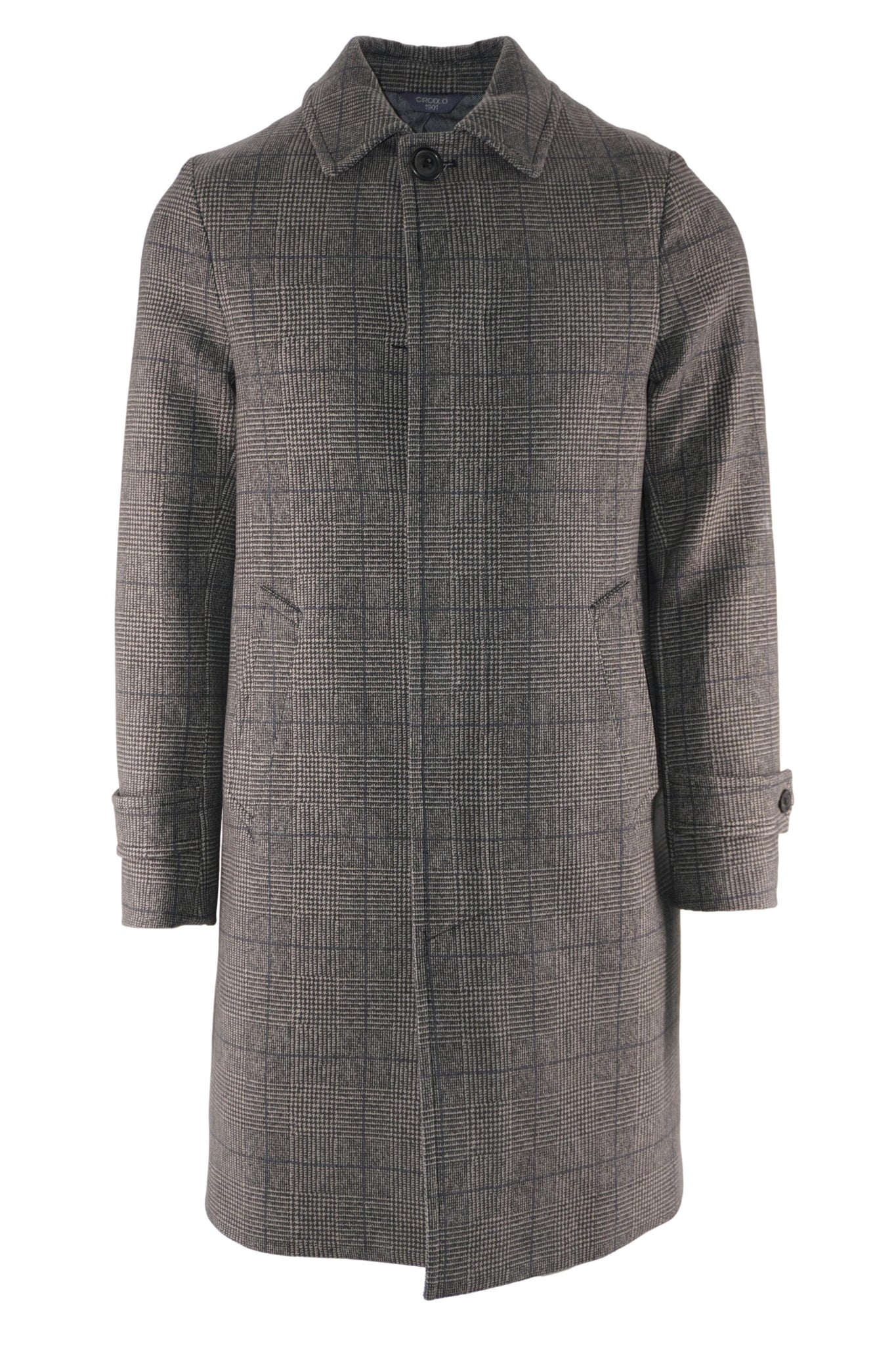 Cappotto in Jersey Stampato / Marrone - Ideal Moda