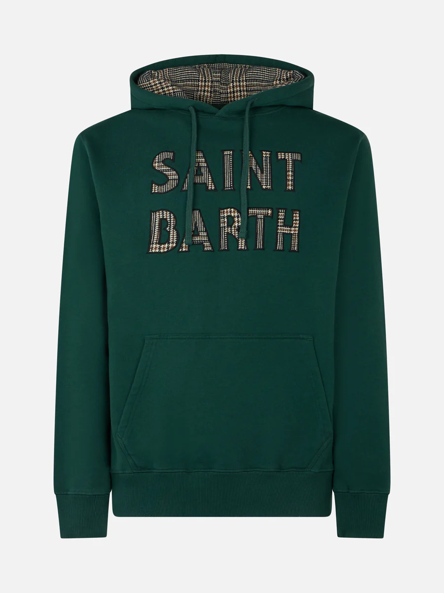 Felpa con Patch a Contrasto / Verde - Ideal Moda