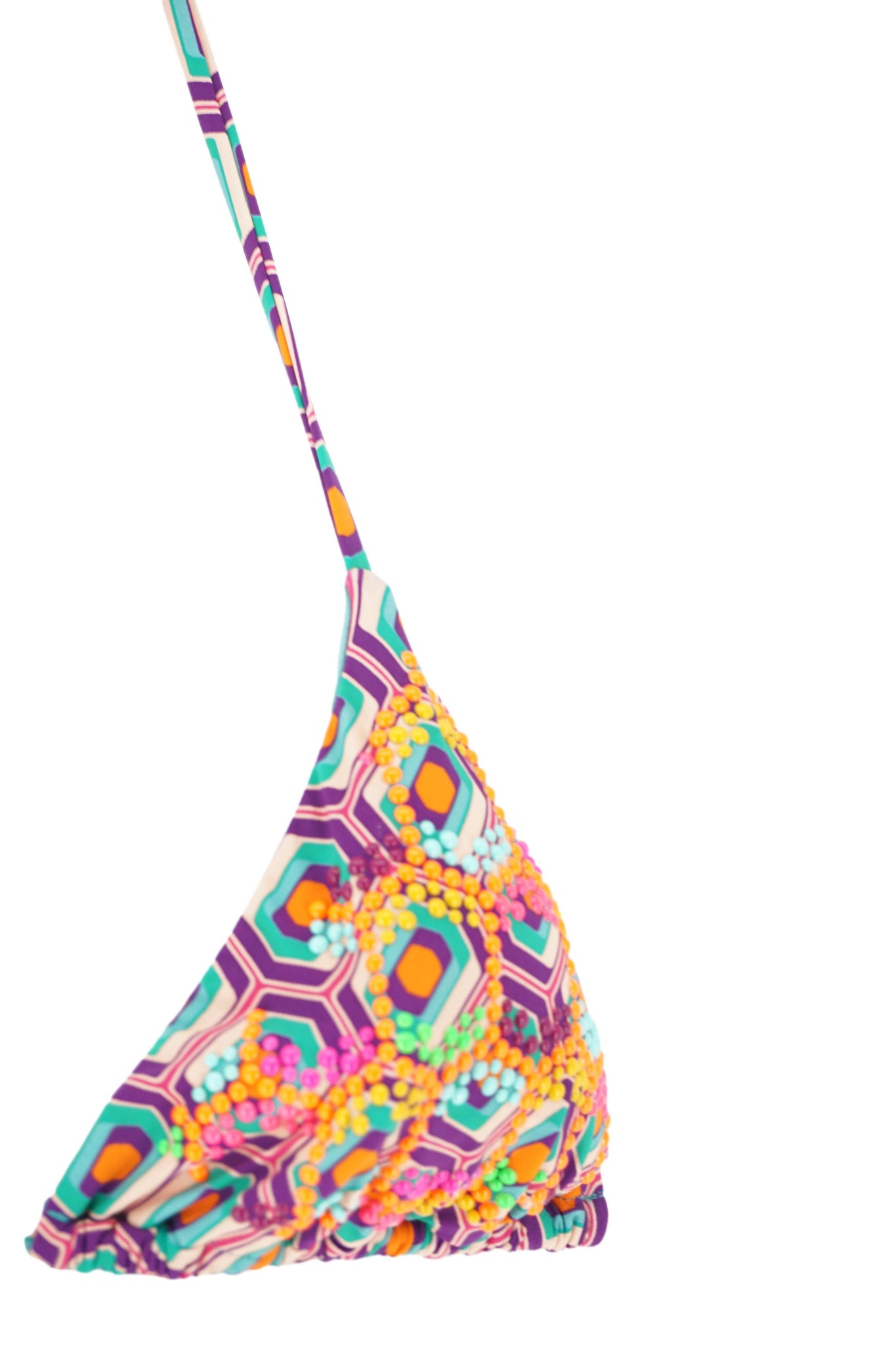 Bikini con Fantasia e Applicazioni / Verde - Ideal Moda