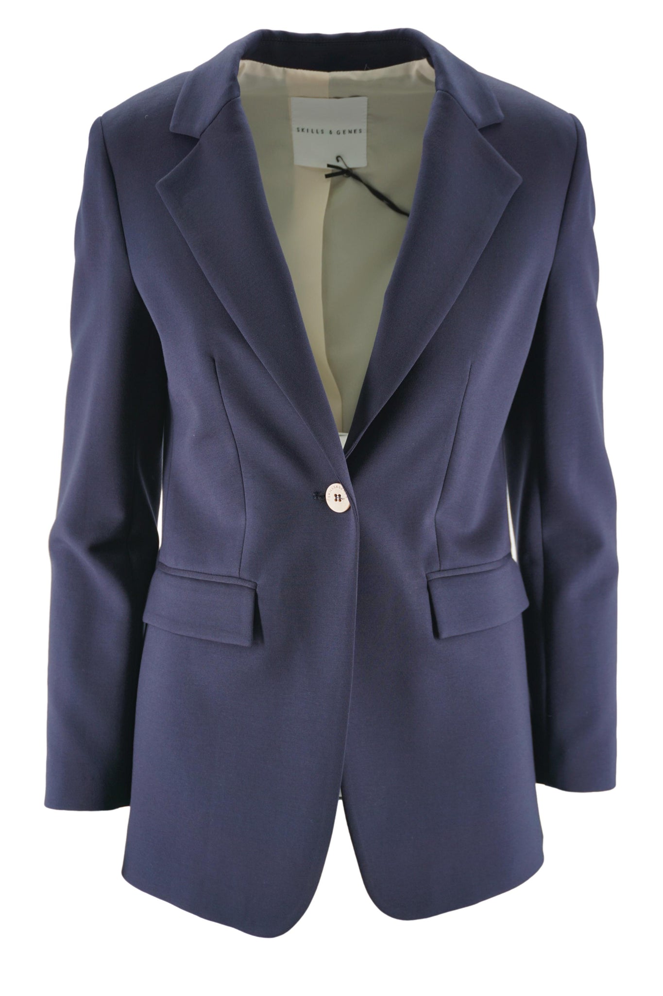 Giacca Foderata in Jersey / Blu - Ideal Moda