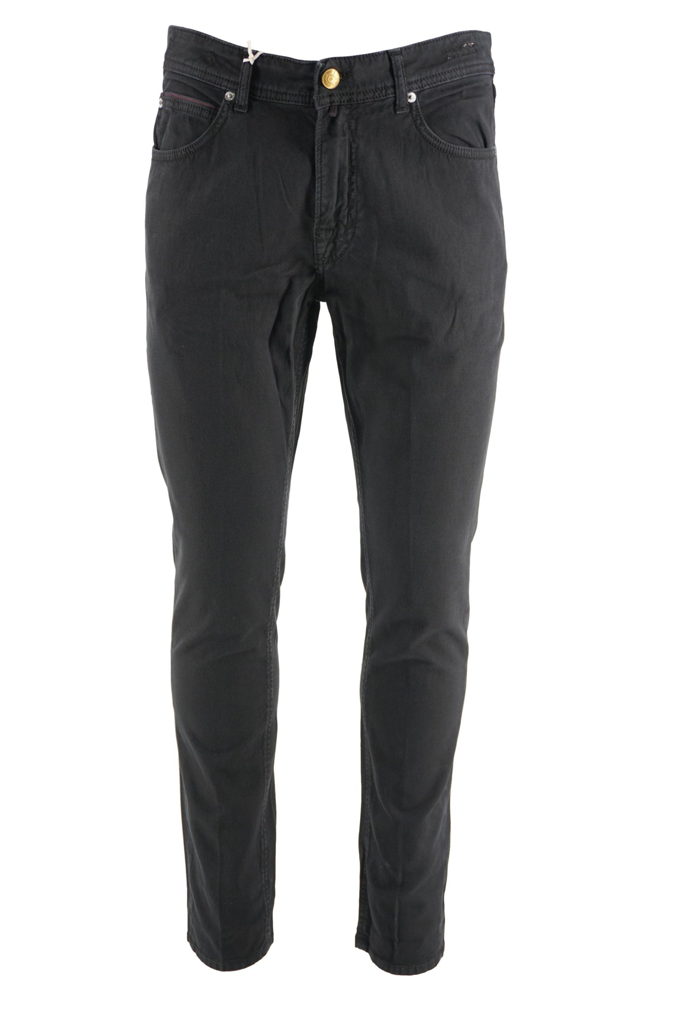 Pantalone Cinque Tasche in Cotone / Nero - Ideal Moda