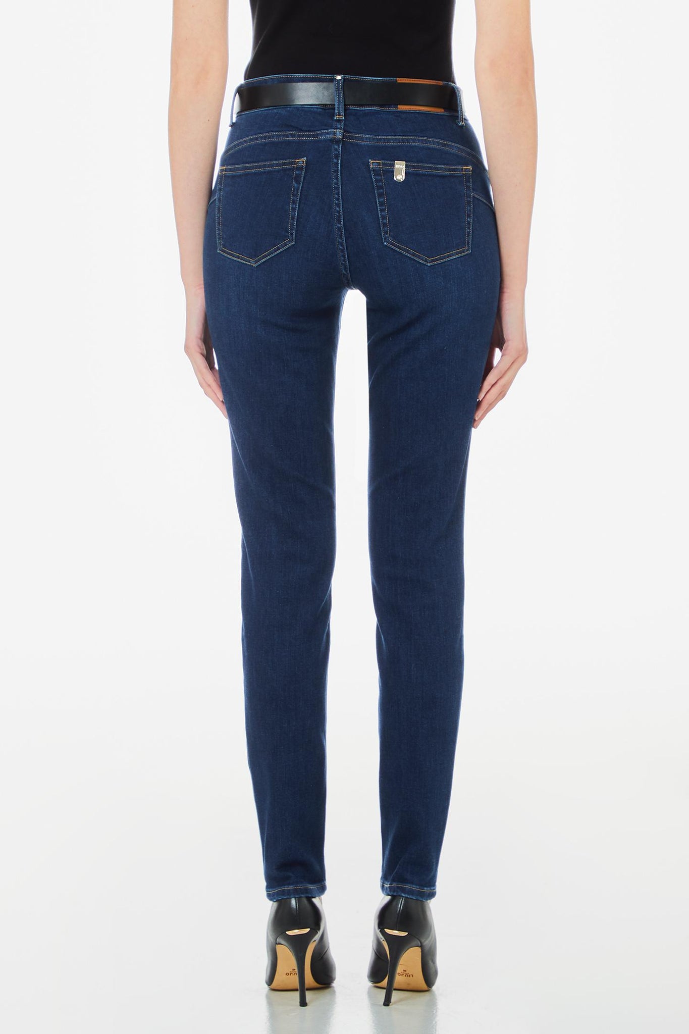 Liu Jo Jeans Donna Divine UXX037D4186 - Pantalone Skinny Blu Denim - 86% Cotone, Taglia 32