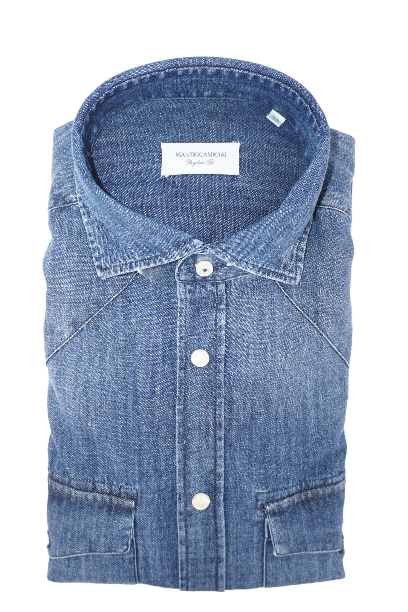 Camicia in Denim con Tasche / Jeans - Ideal Moda