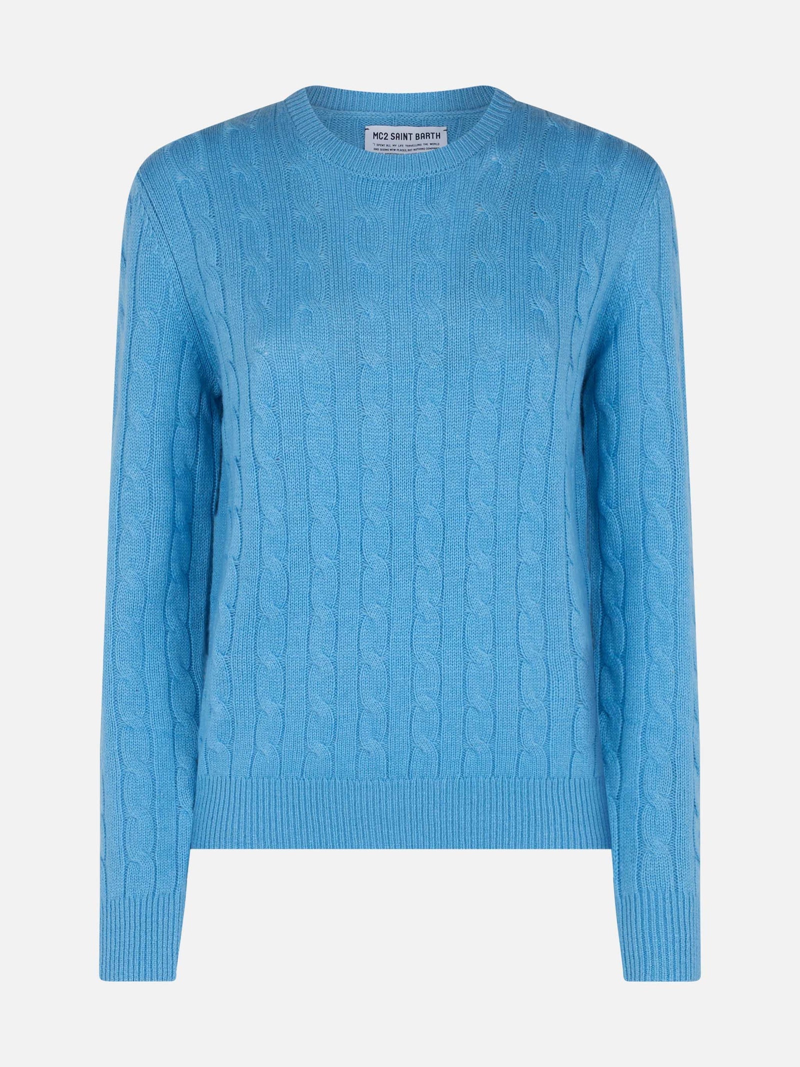 Maglione in Misto Cashmere / Azzurro - Ideal Moda