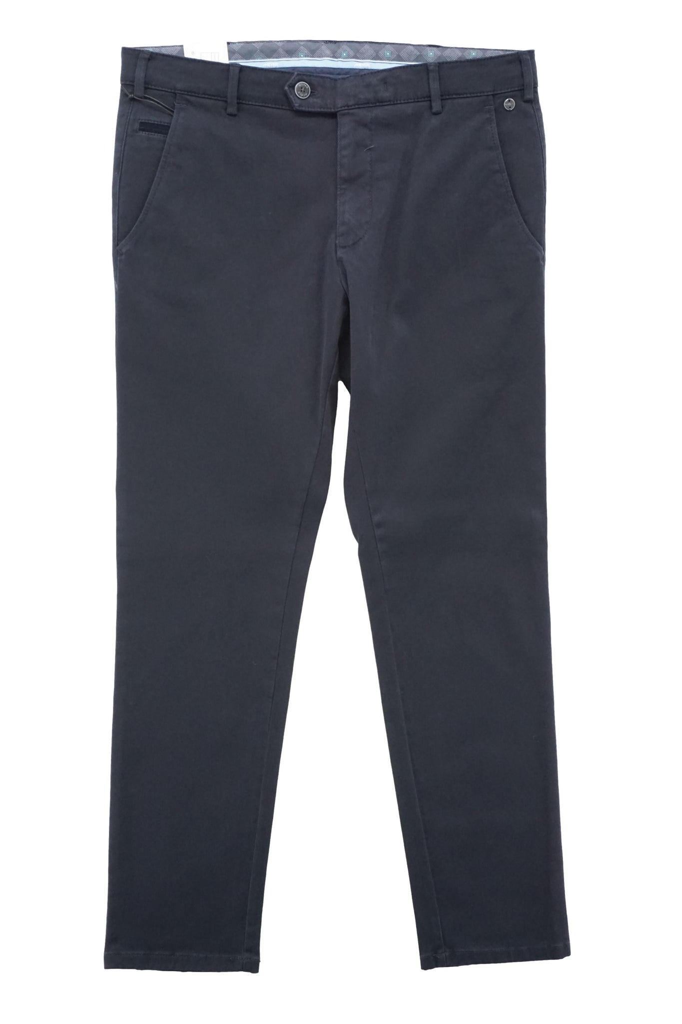 Pantalone Regular Fit Bonn in Cotone / Blu - Ideal Moda