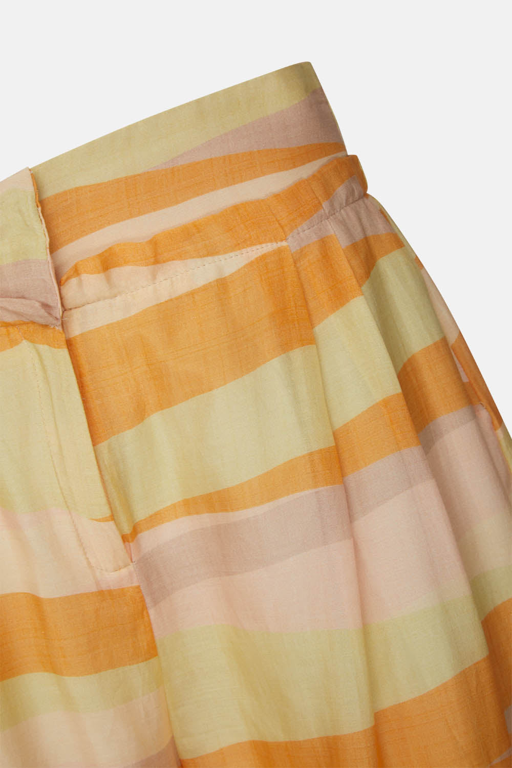 Pantalone Fantasia con Pieghe in Vita / Multicolor - Ideal Moda