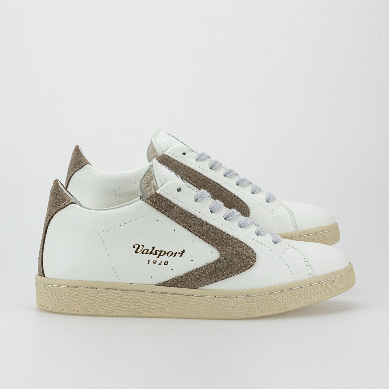 Sneaker in Pelle Tournament Nappa Suede / Bianco - Ideal Moda