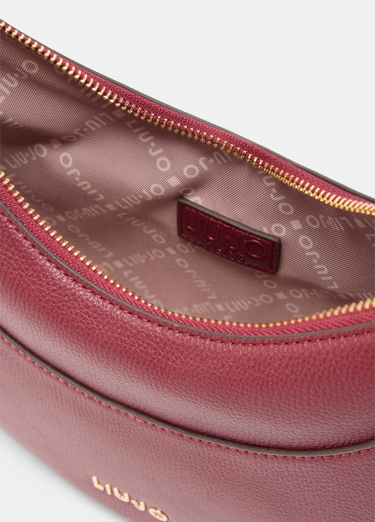 Borsa a Spalla Media con Charm / Bordeaux