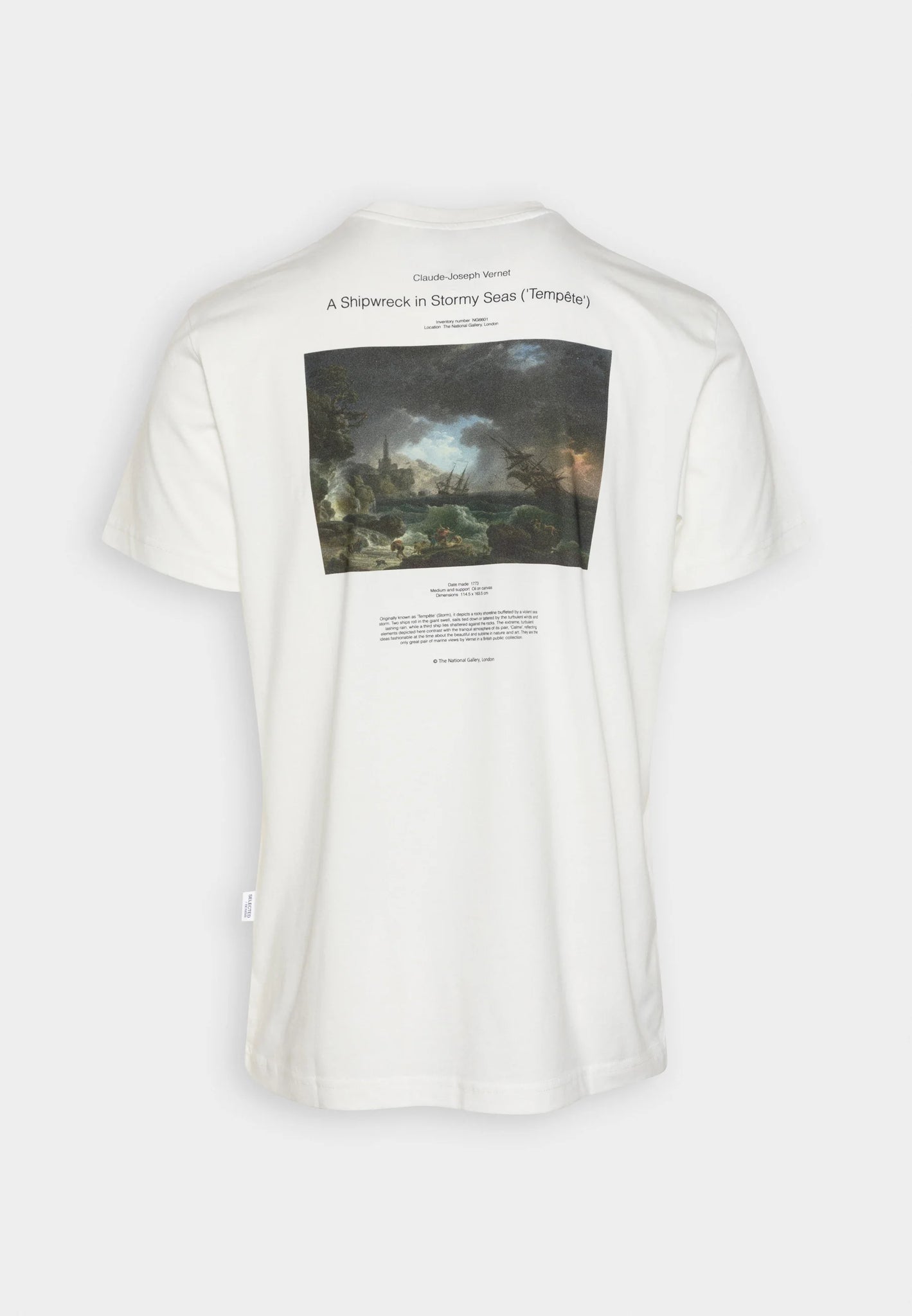 T-Shirt con Stampa Selected / Bianco - Ideal Moda