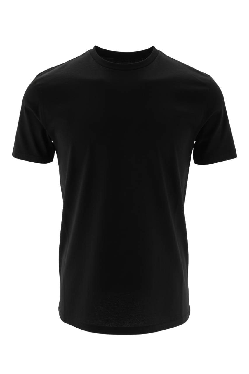 T-Shirt in Cotone Mercerizzato / Nero