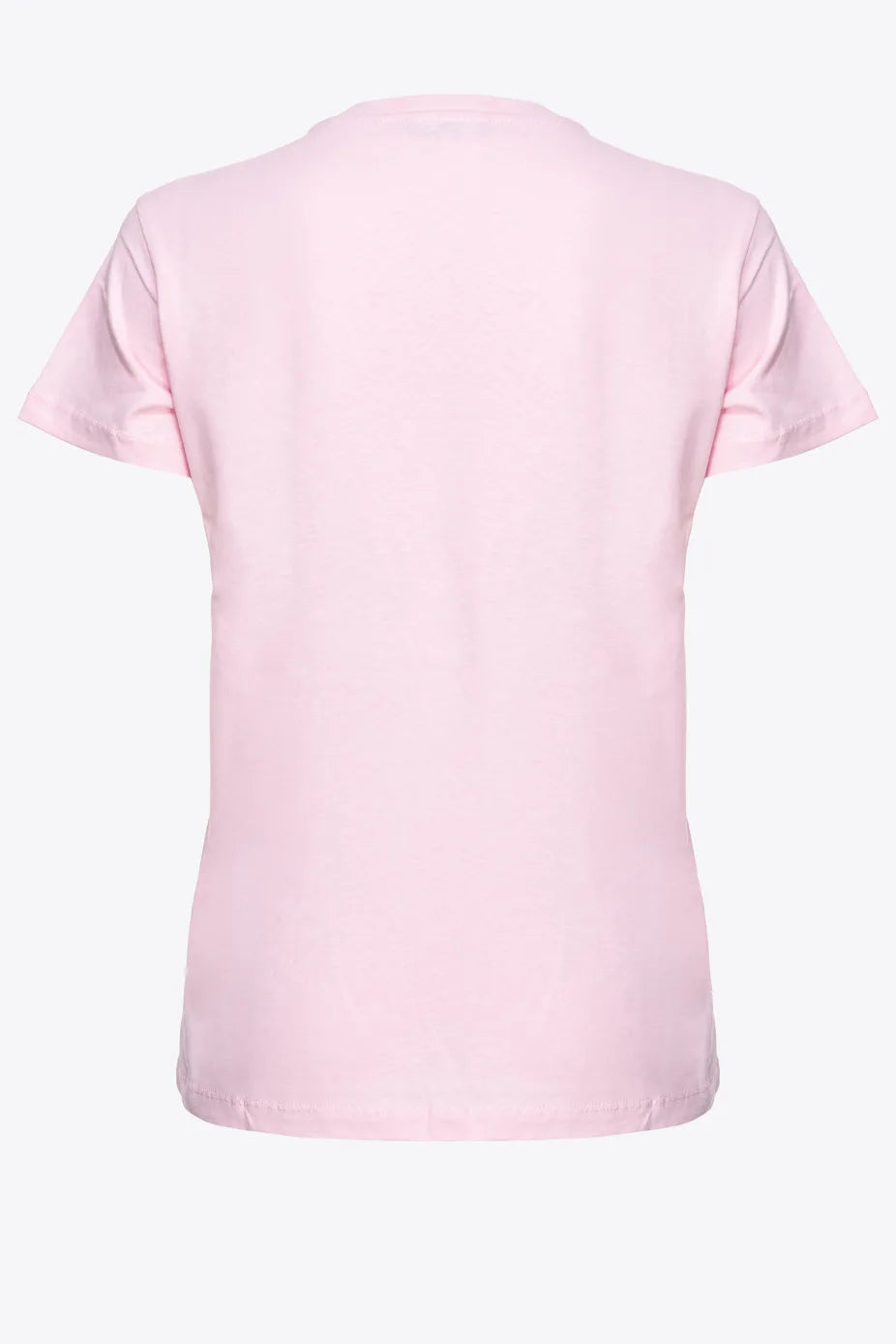 T-Shirt con Ricamo Cuori / Rosa