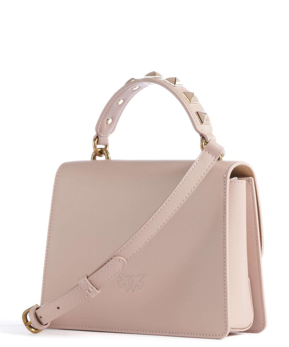Borsa Love One Top con Borchie / Cipria - Ideal Moda