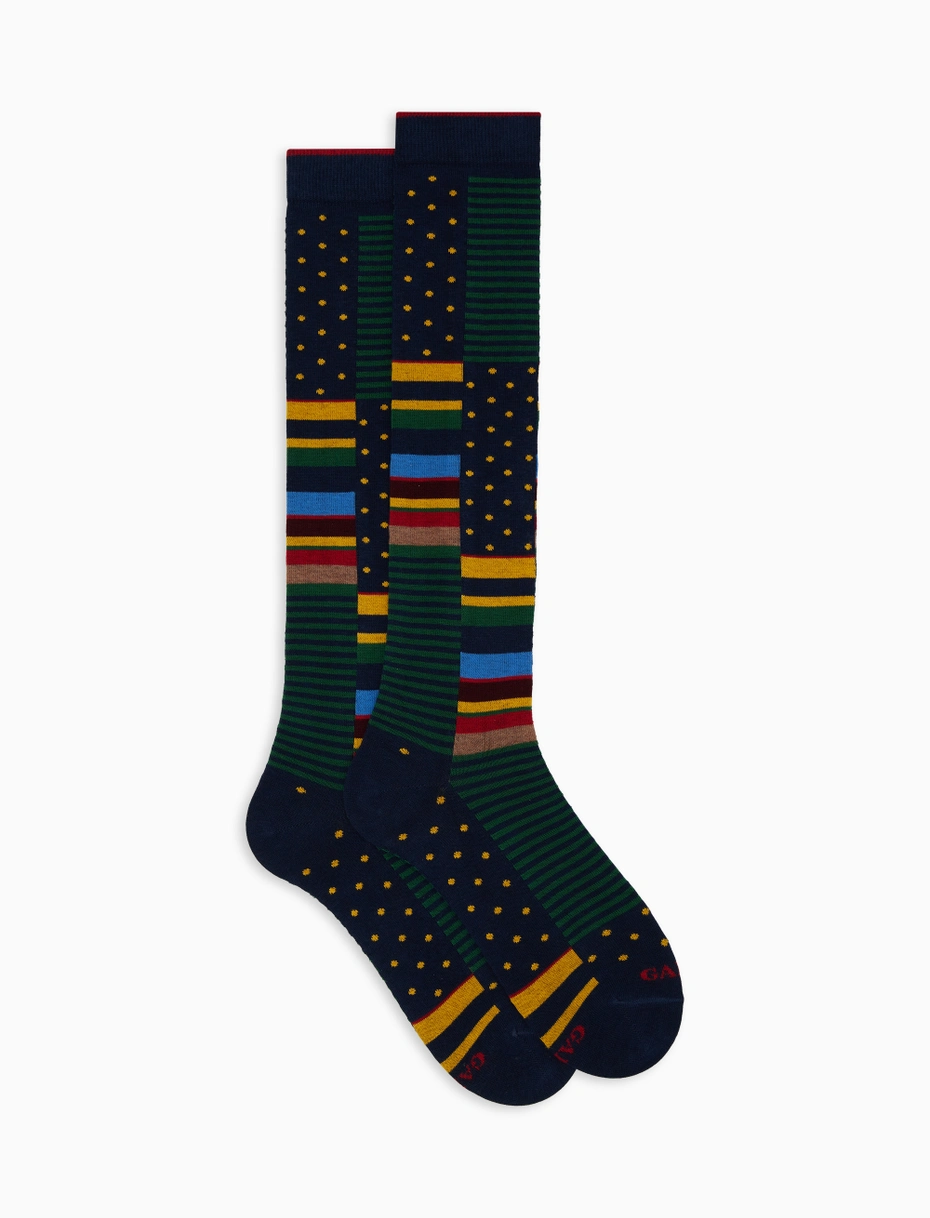 Calze Lunghe Gallo Uomo Multicolore 13102 Royal E Corda - Ap103413