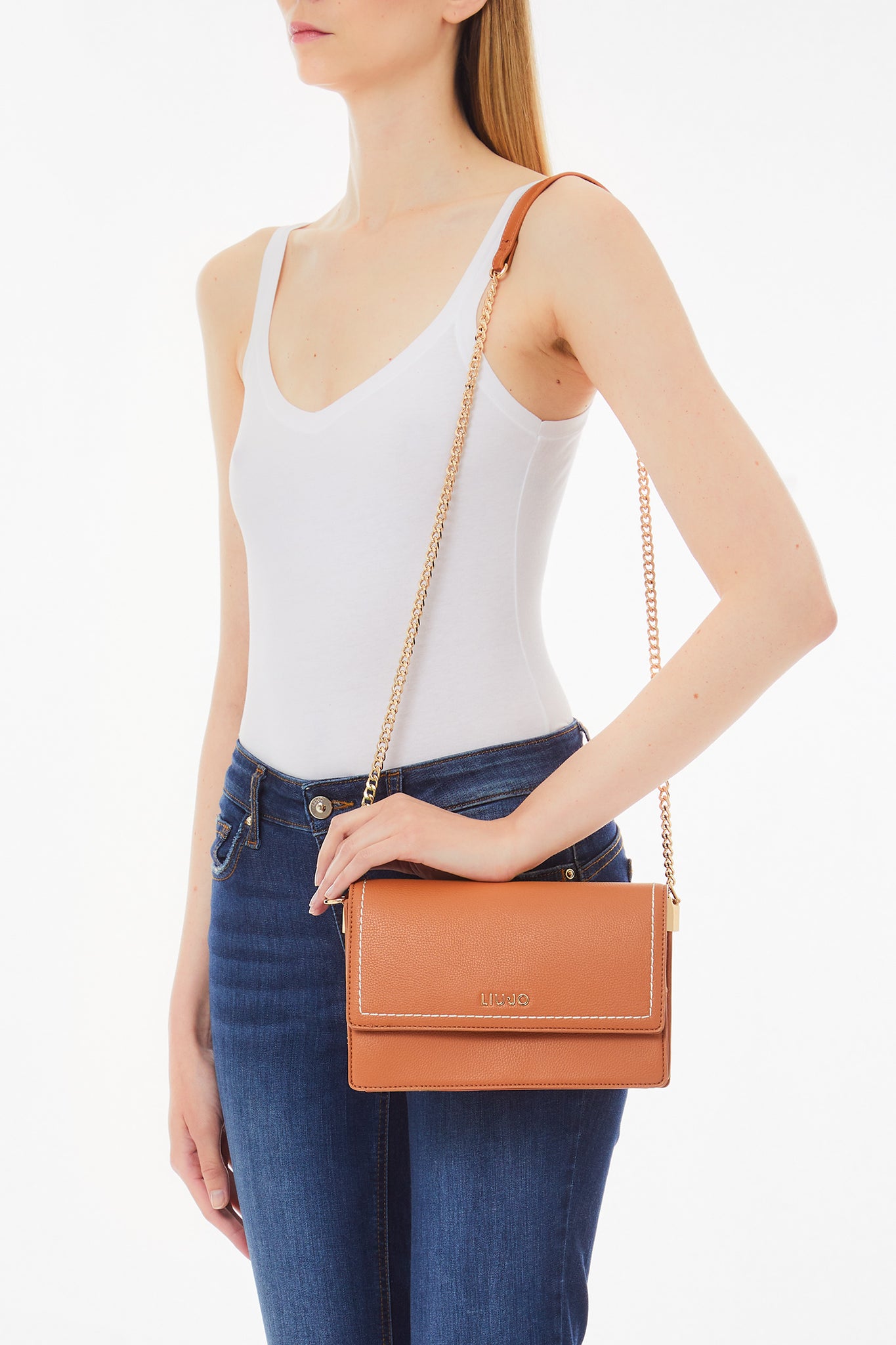 Borsa a Tracolla con Pochette / Cuoio - Ideal Moda