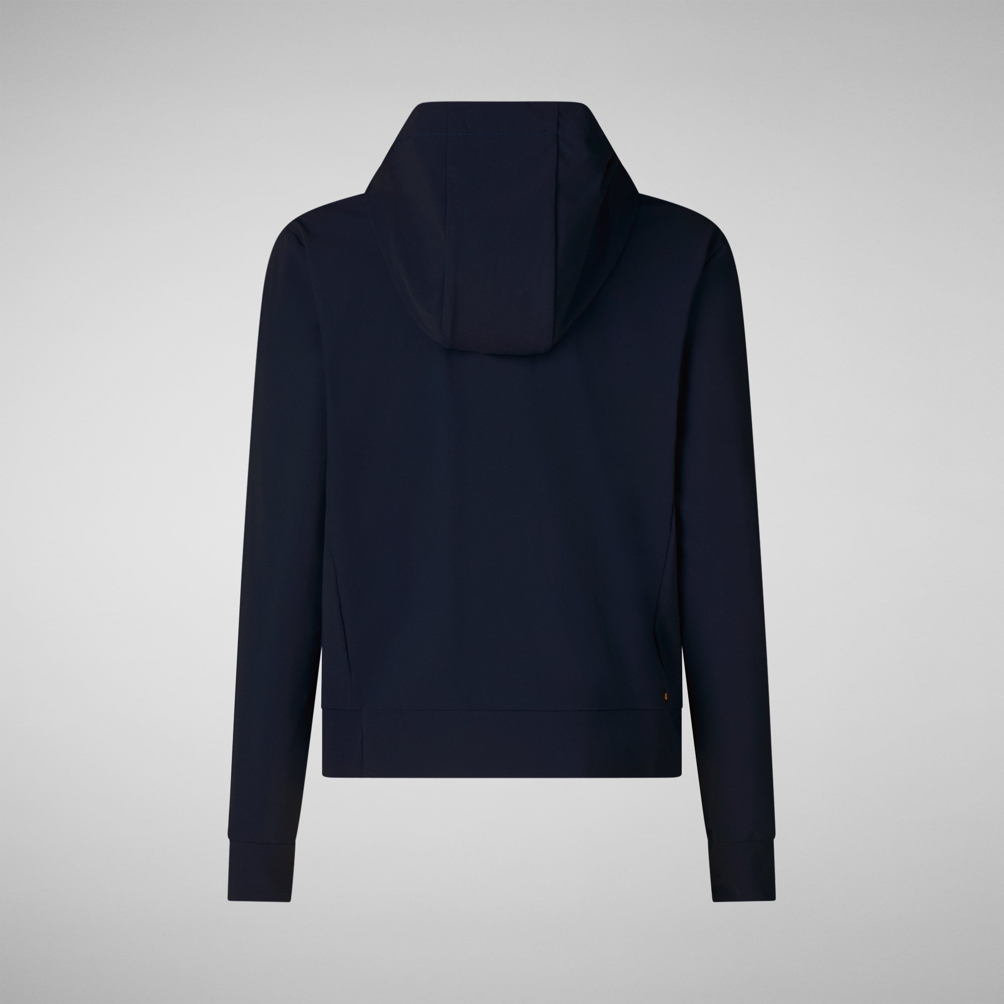 Felpa con Cappuccio e Zip / Nero - Ideal Moda