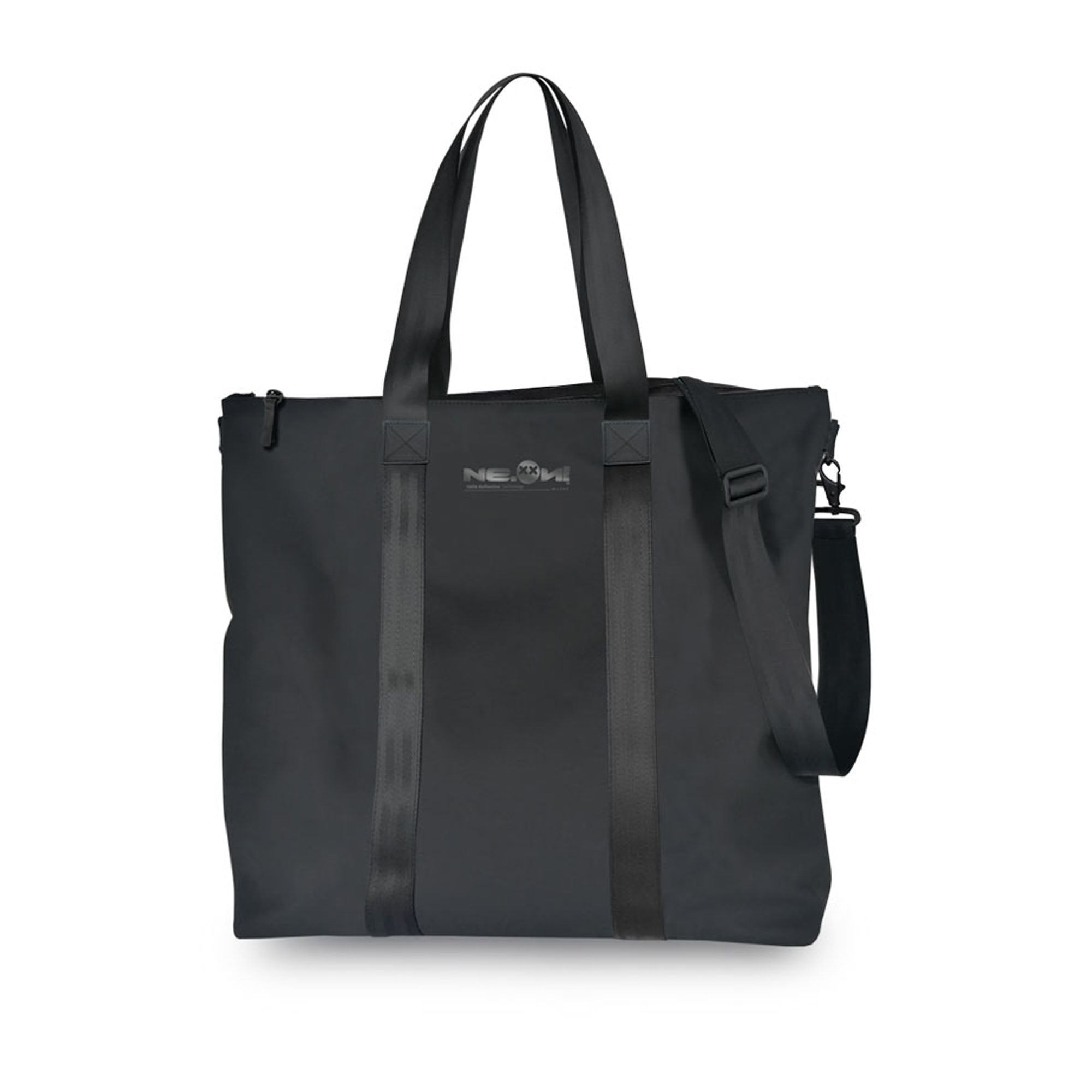 Borsa Tote in Tessuto Impermeabile / Nero - Ideal Moda