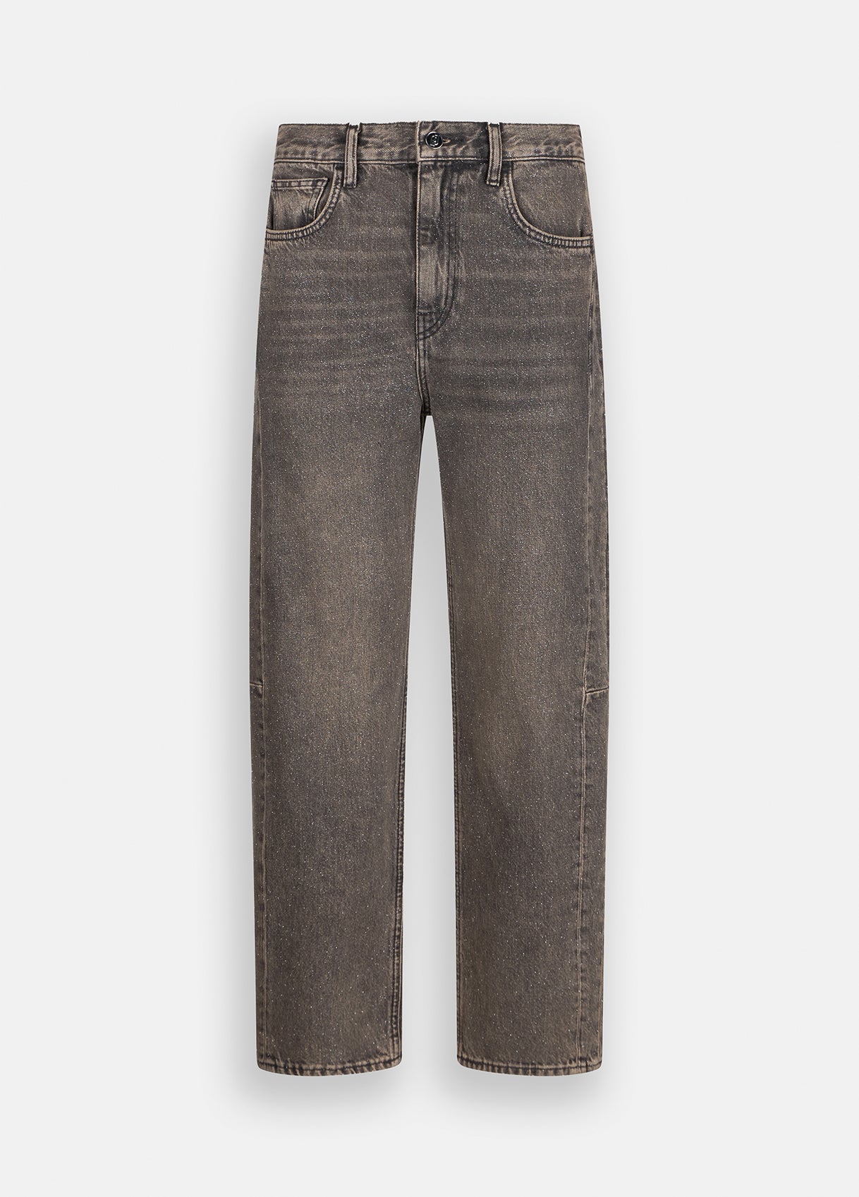 Jeans Boyfriend con Glitter / Grigio