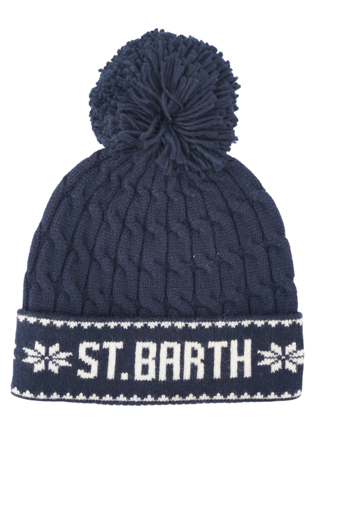 Cappello con Ricamo Frontale / Blu - Ideal Moda