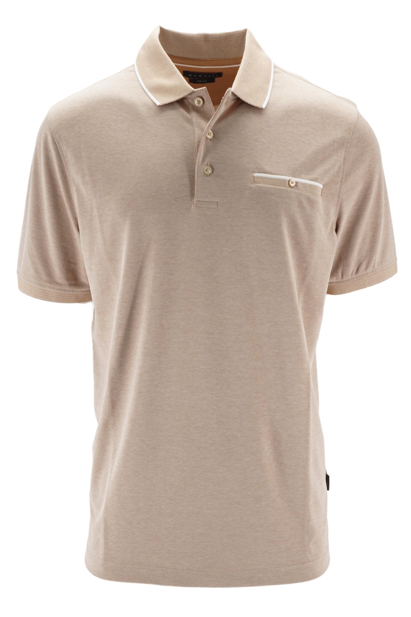 Polo in Cotone con Taschino / Beige - Ideal Moda