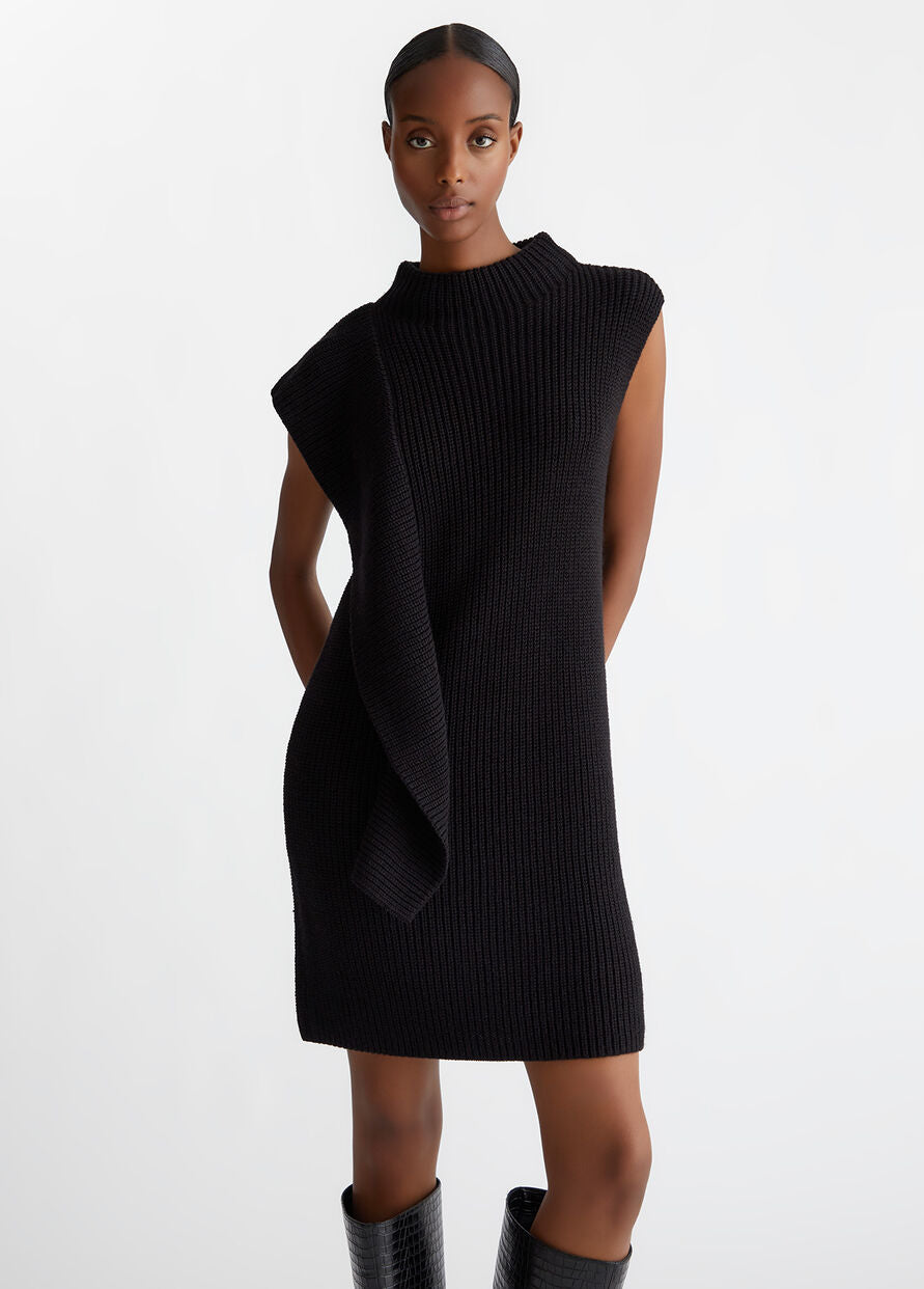 Abito in Maglia di Lana / Nero - Ideal Moda