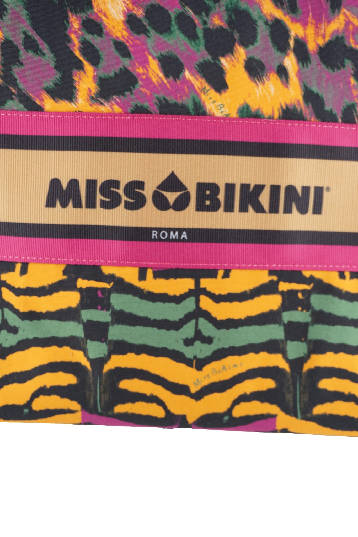 Borsa in Canvas con Logo Miss Bikini / Multicolor - Ideal Moda