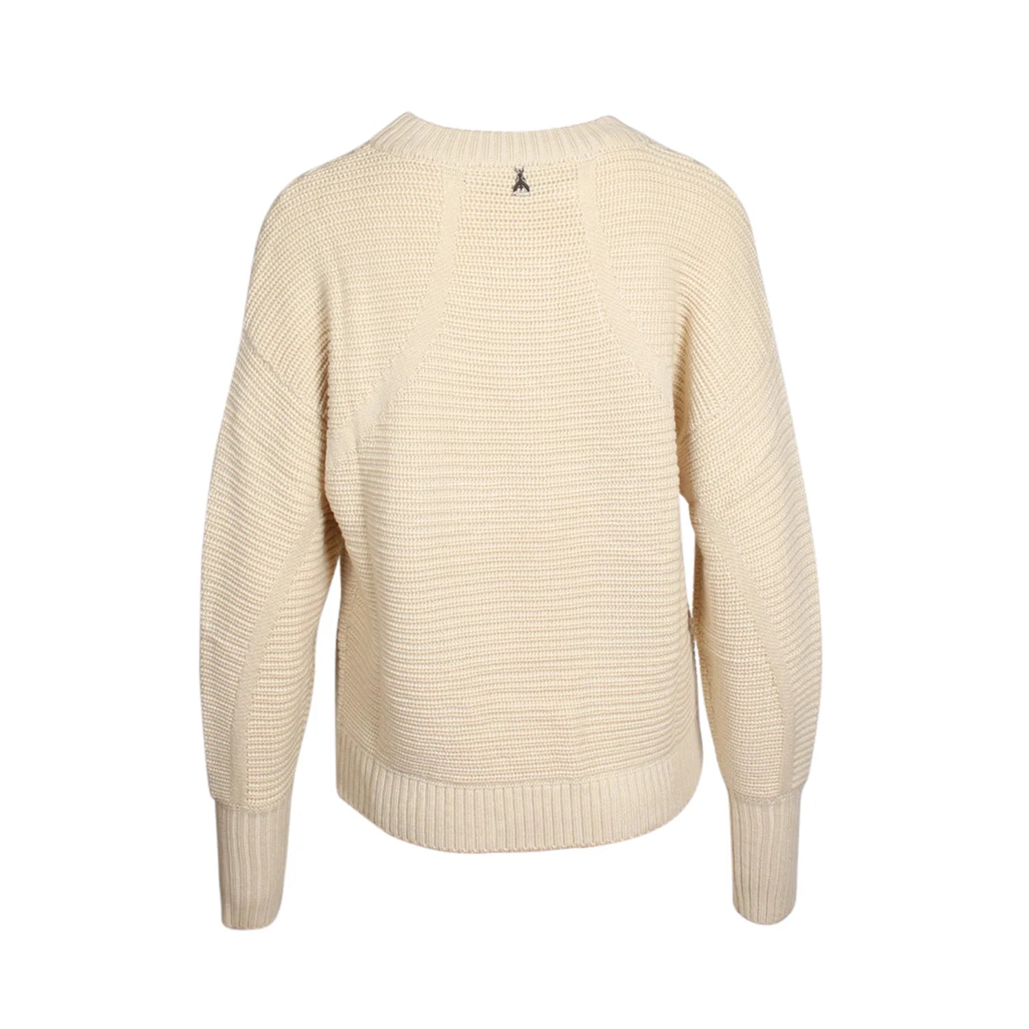 Maglia a Coste in Lana / Beige - Ideal Moda