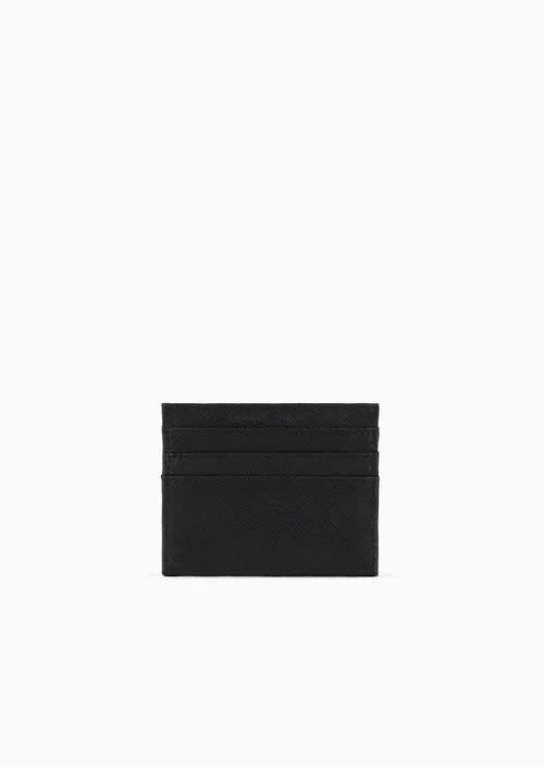 Portacarte in Pelle Rigenerata / Nero - Ideal Moda