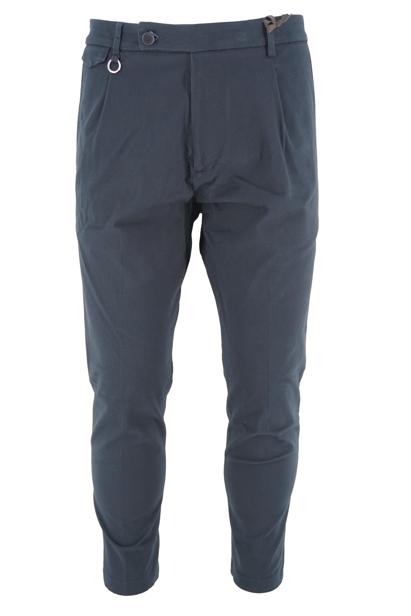 Pantalone in Cotone Modello Charles / Blu - Ideal Moda