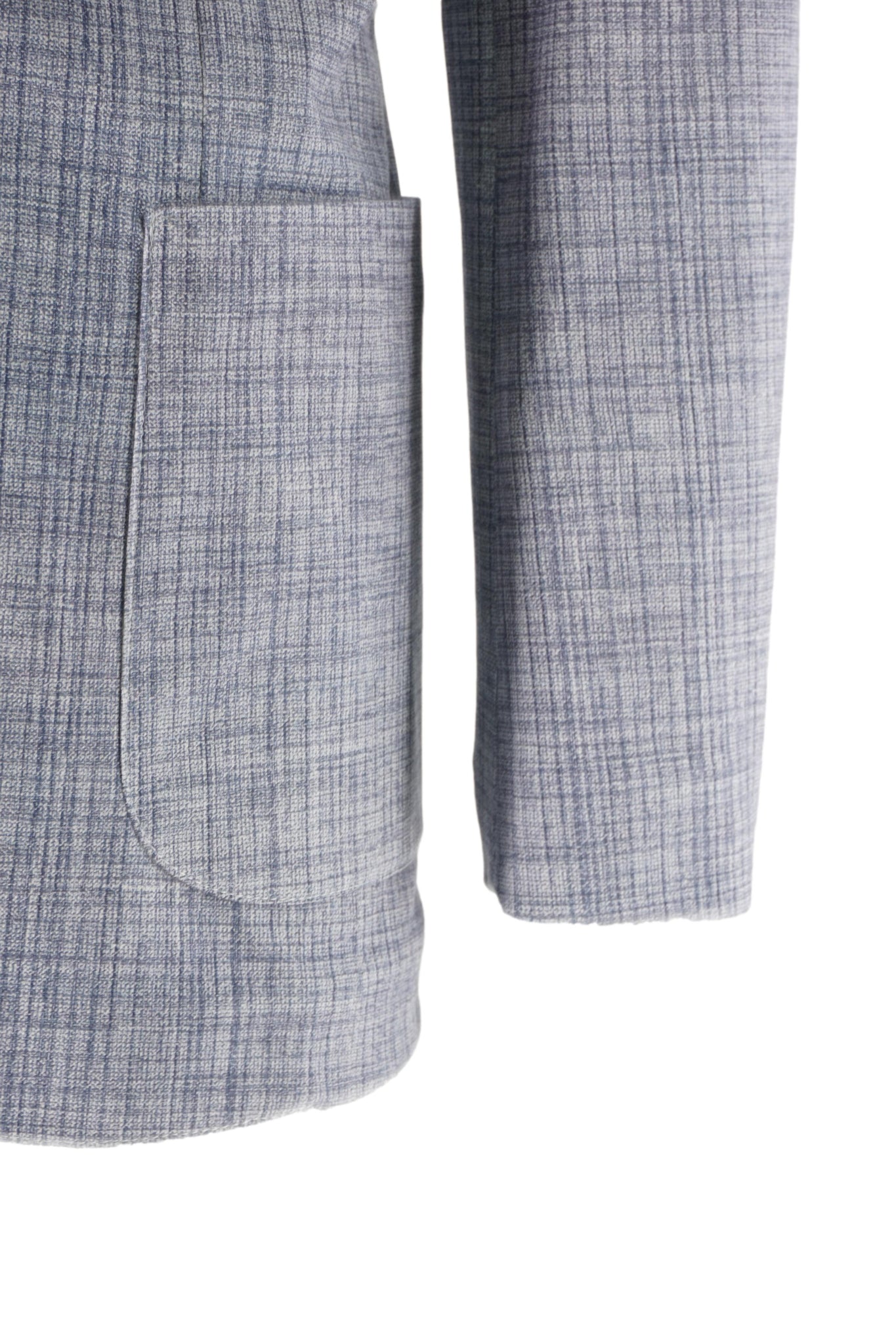 Giacca in Jersey Stampato / Blu - Ideal Moda