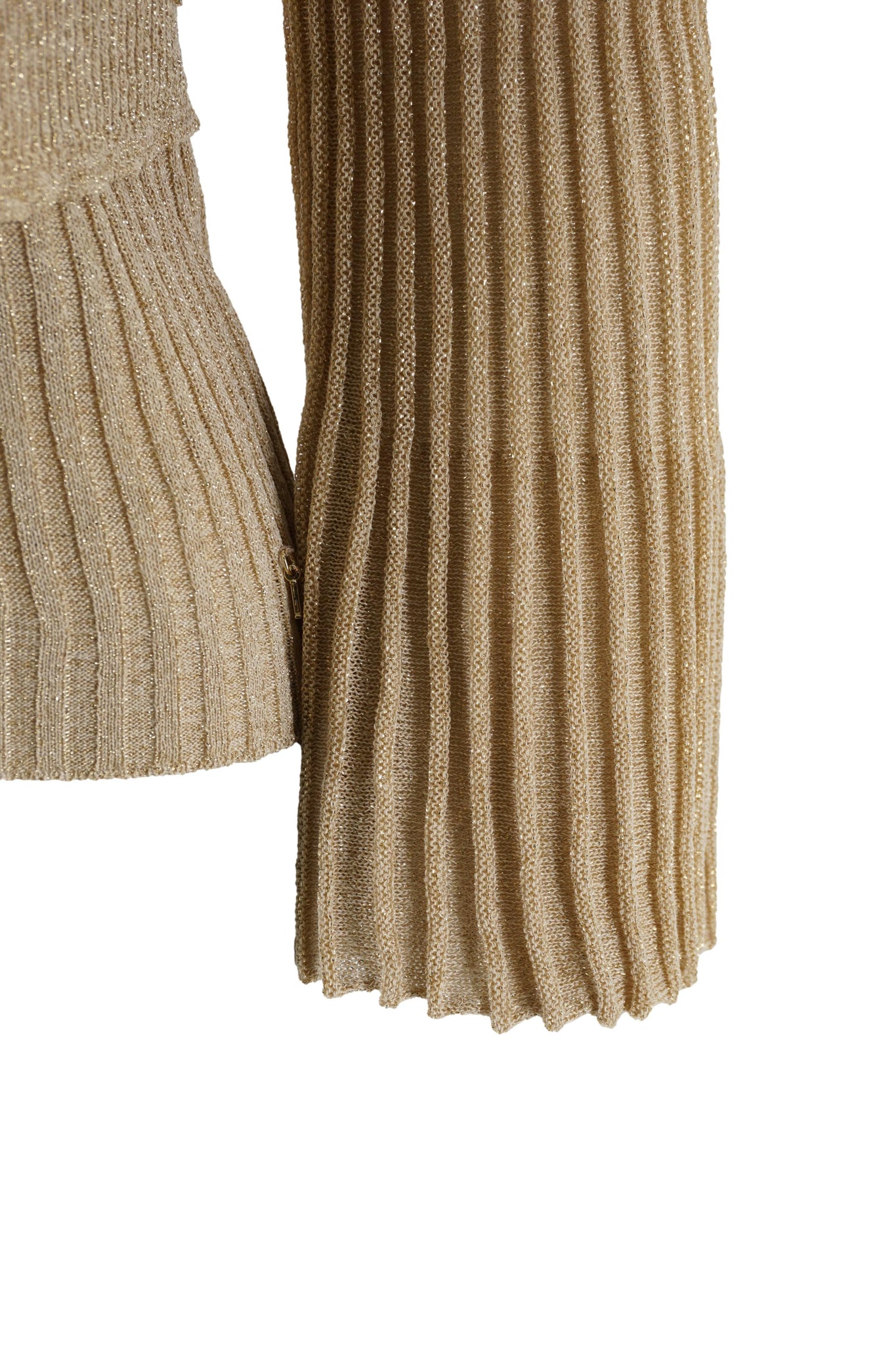 Maglia con Maniche Lunghe a Campana / Beige - Ideal Moda