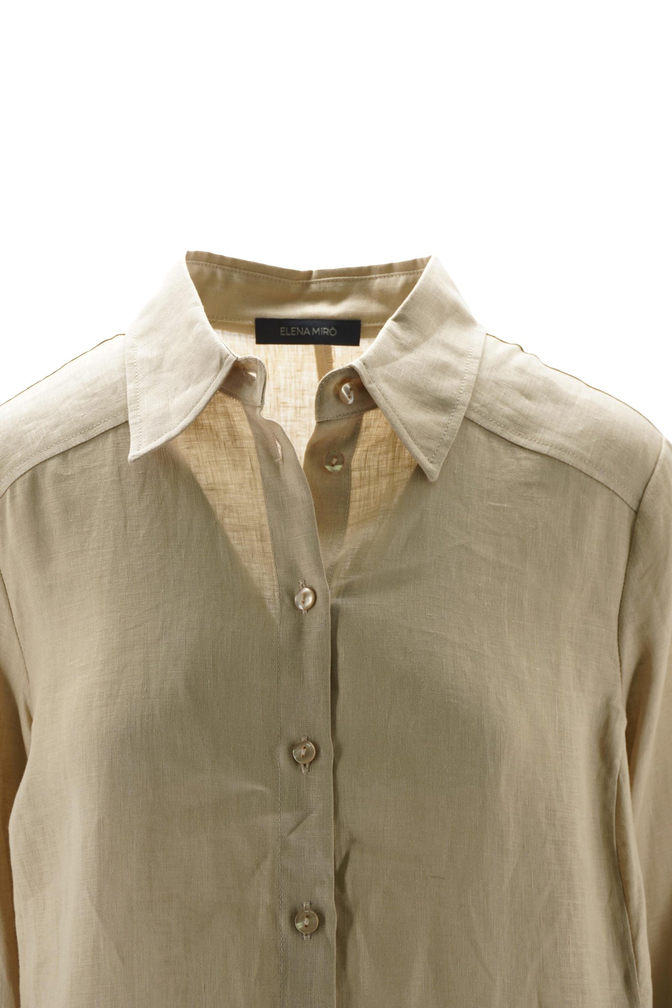 Abito Lungo in Lino / Beige - Ideal Moda
