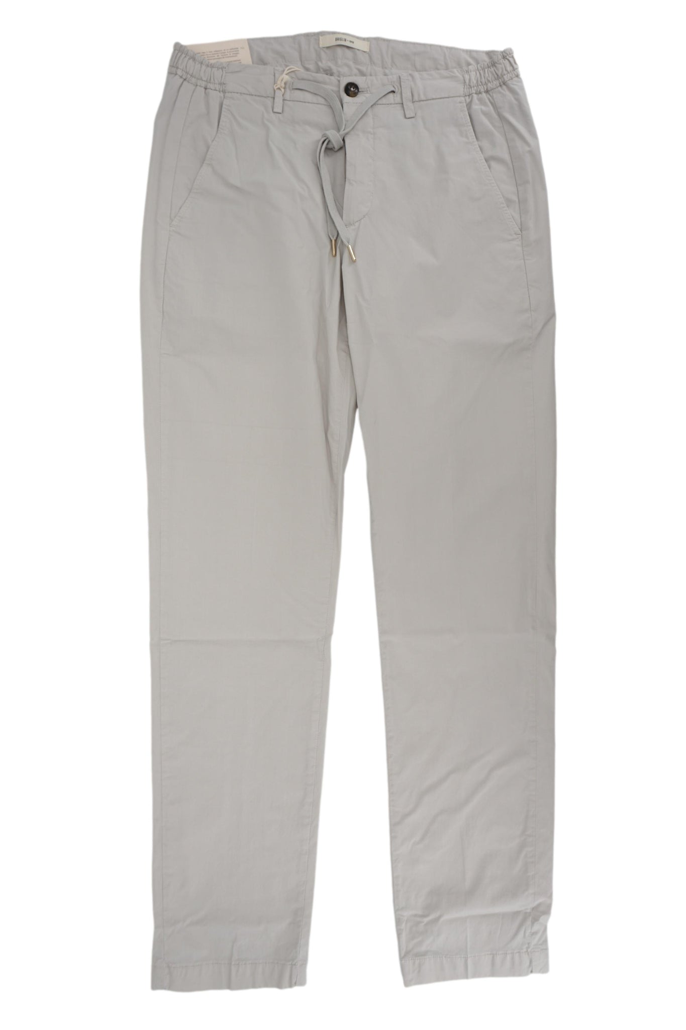 Pantalone in Popeline di Cotone / Grigio - Ideal Moda