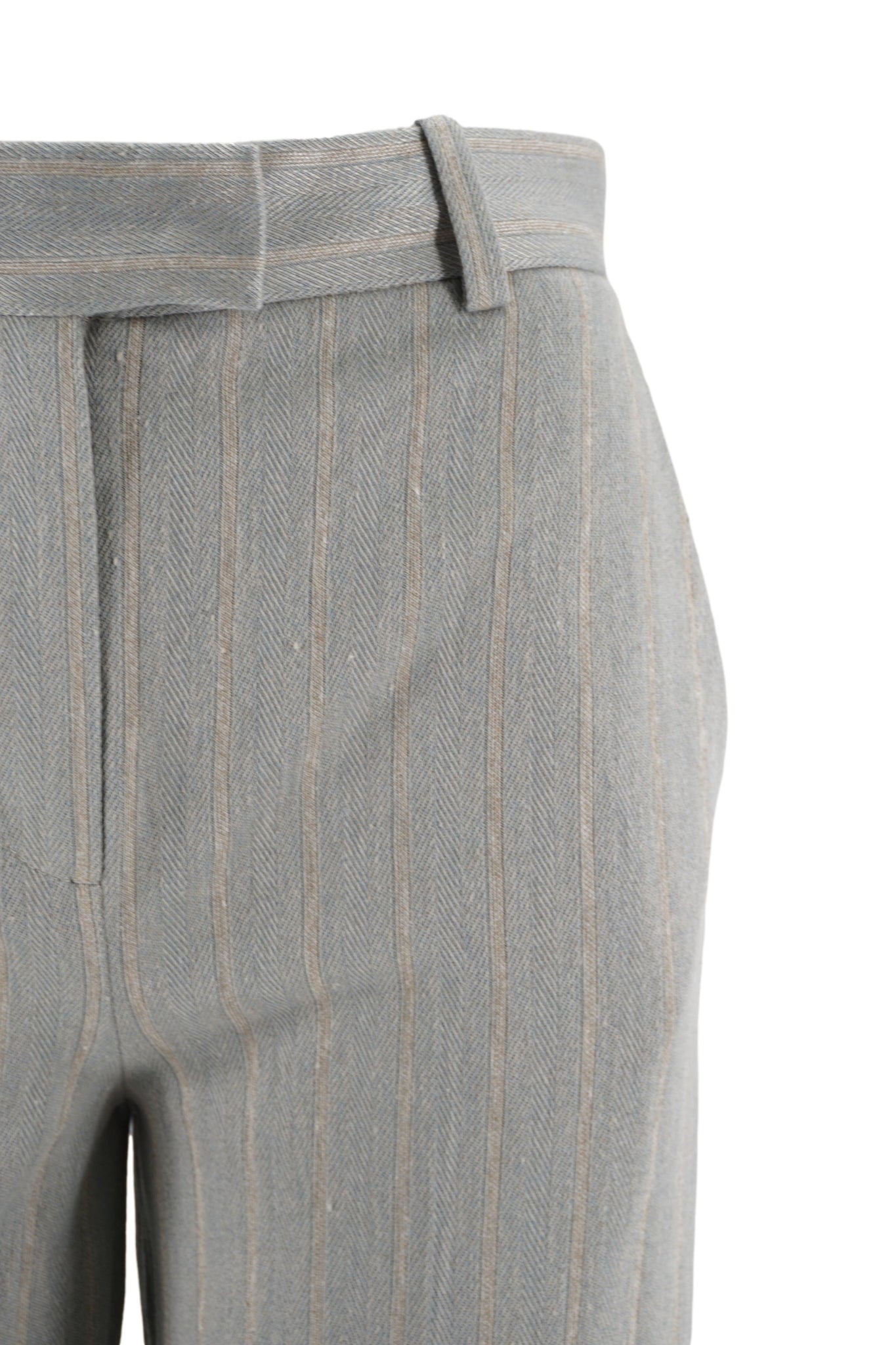 Pantalone a Palazzo con Fantasia / Grigio - Ideal Moda