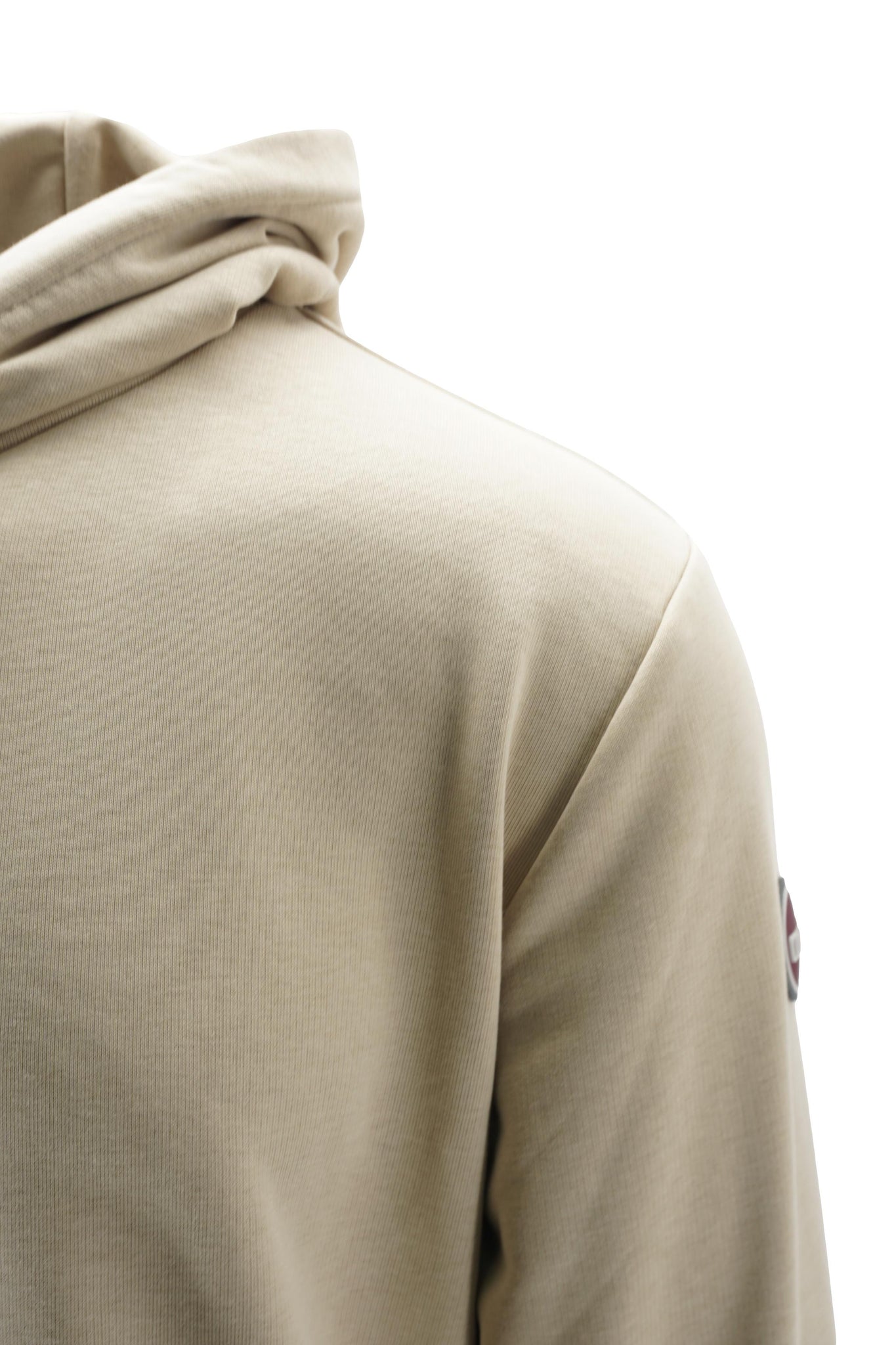 Felpa con Cappuccio e Logo / Beige - Ideal Moda