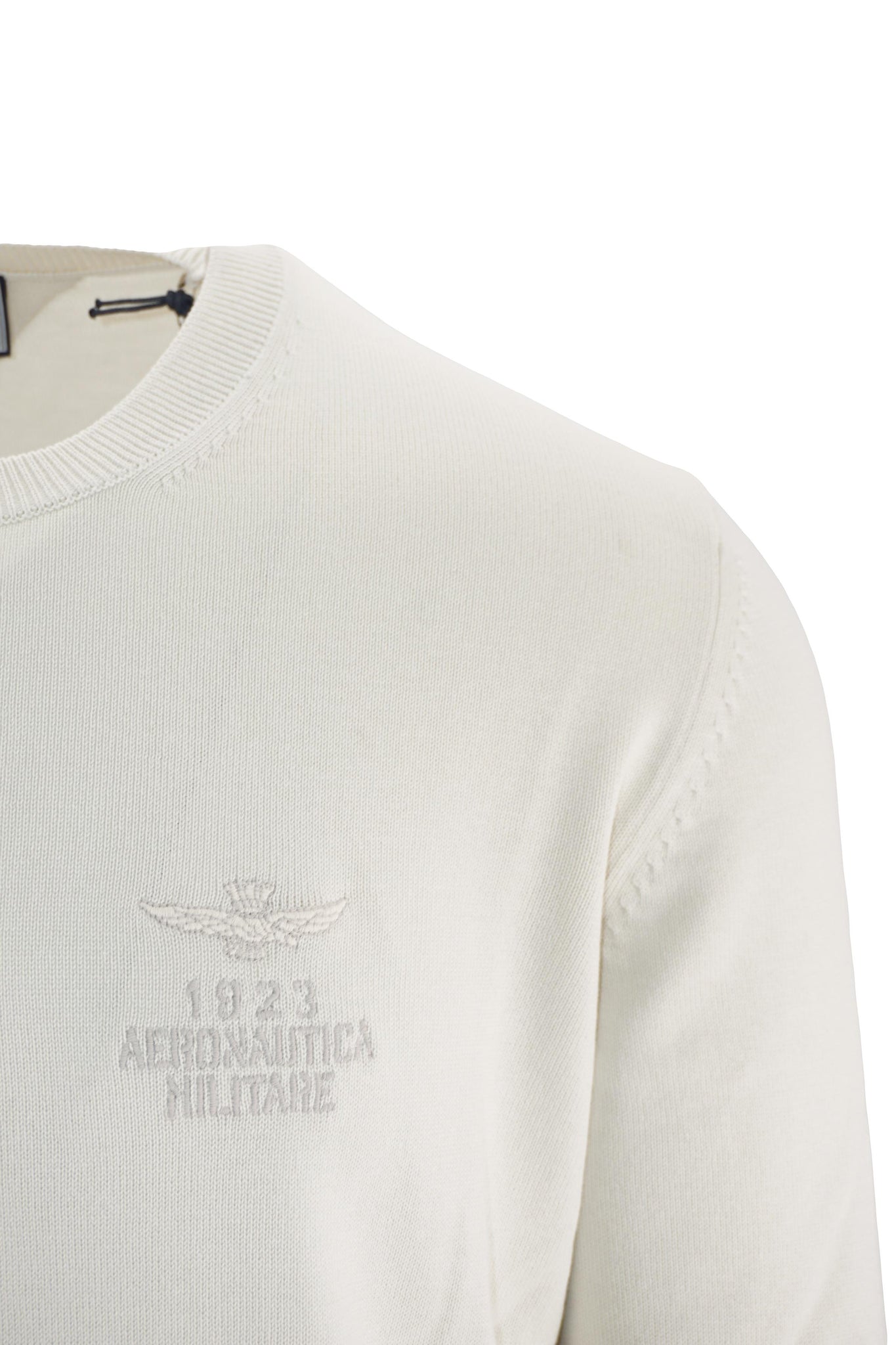 Maglia in Cotone con Logo / Bianco - Ideal Moda