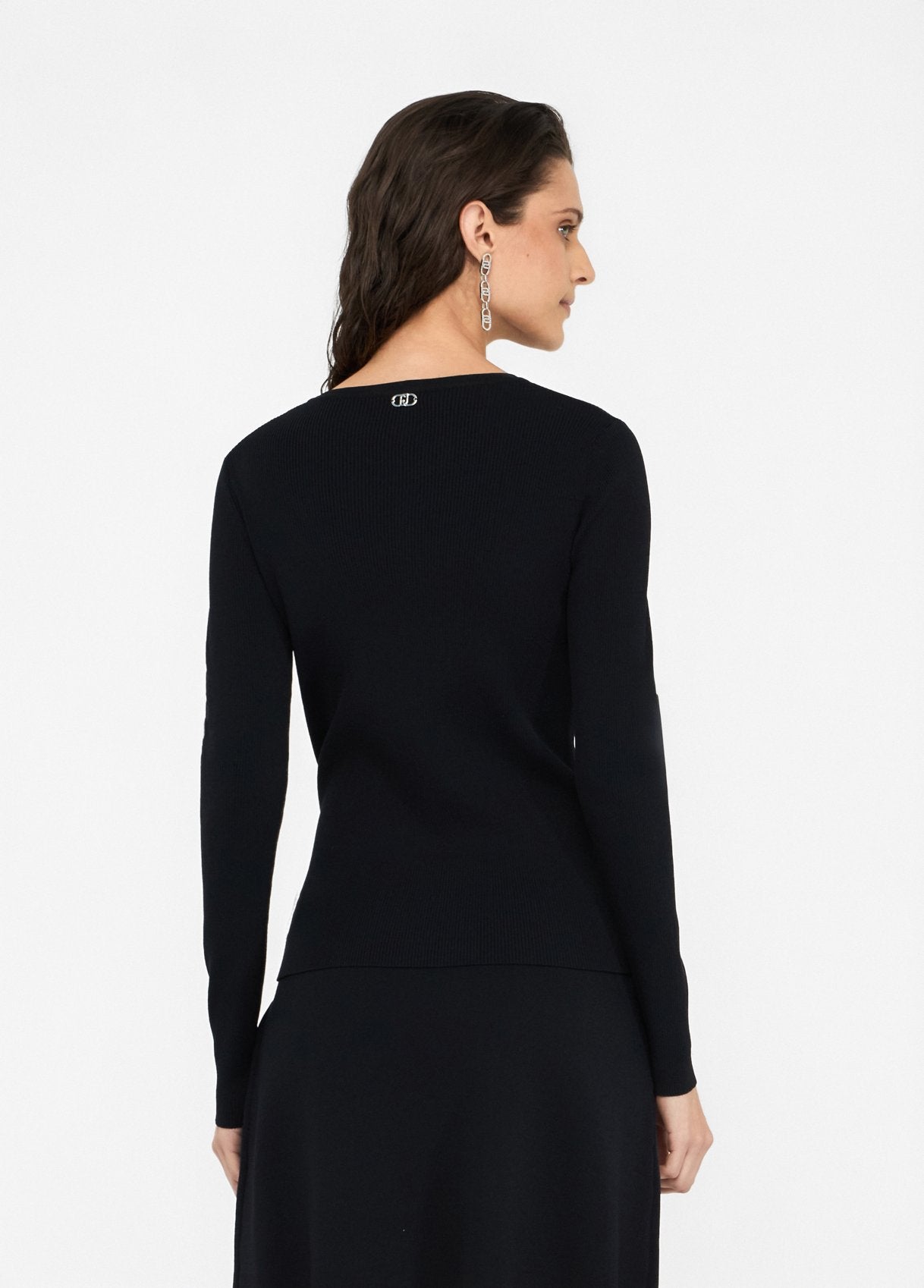Maglia con Fibbie / Nero