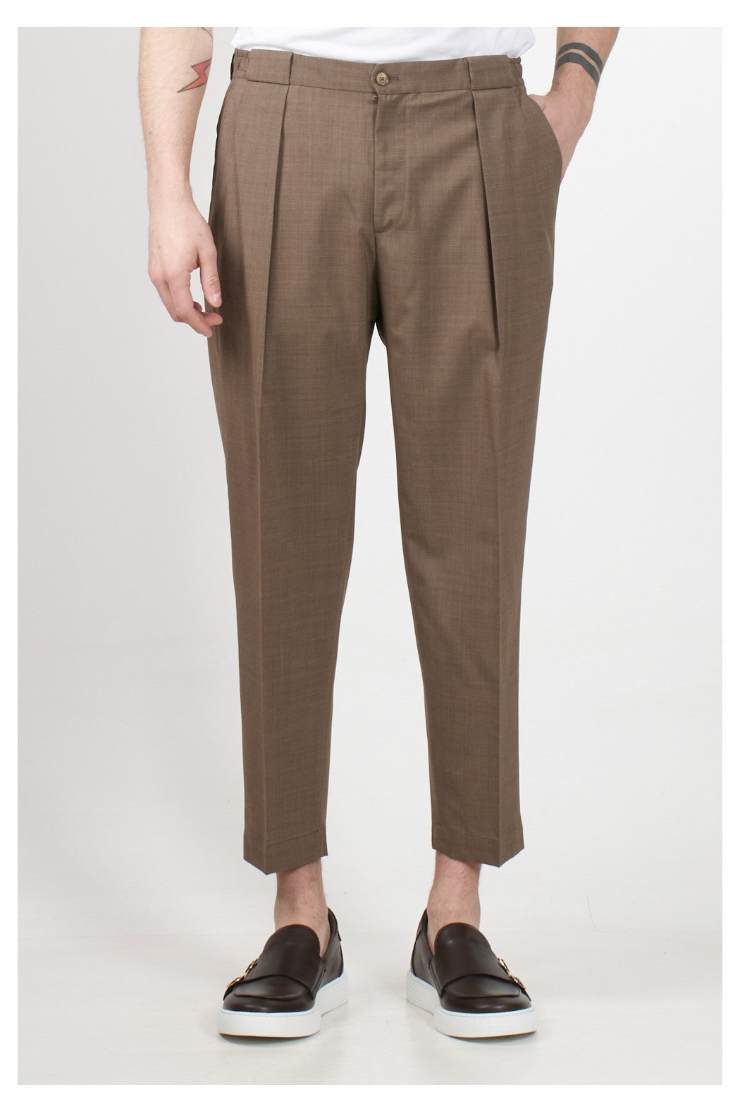 Pantalone Modello Portobello / Beige - Ideal Moda
