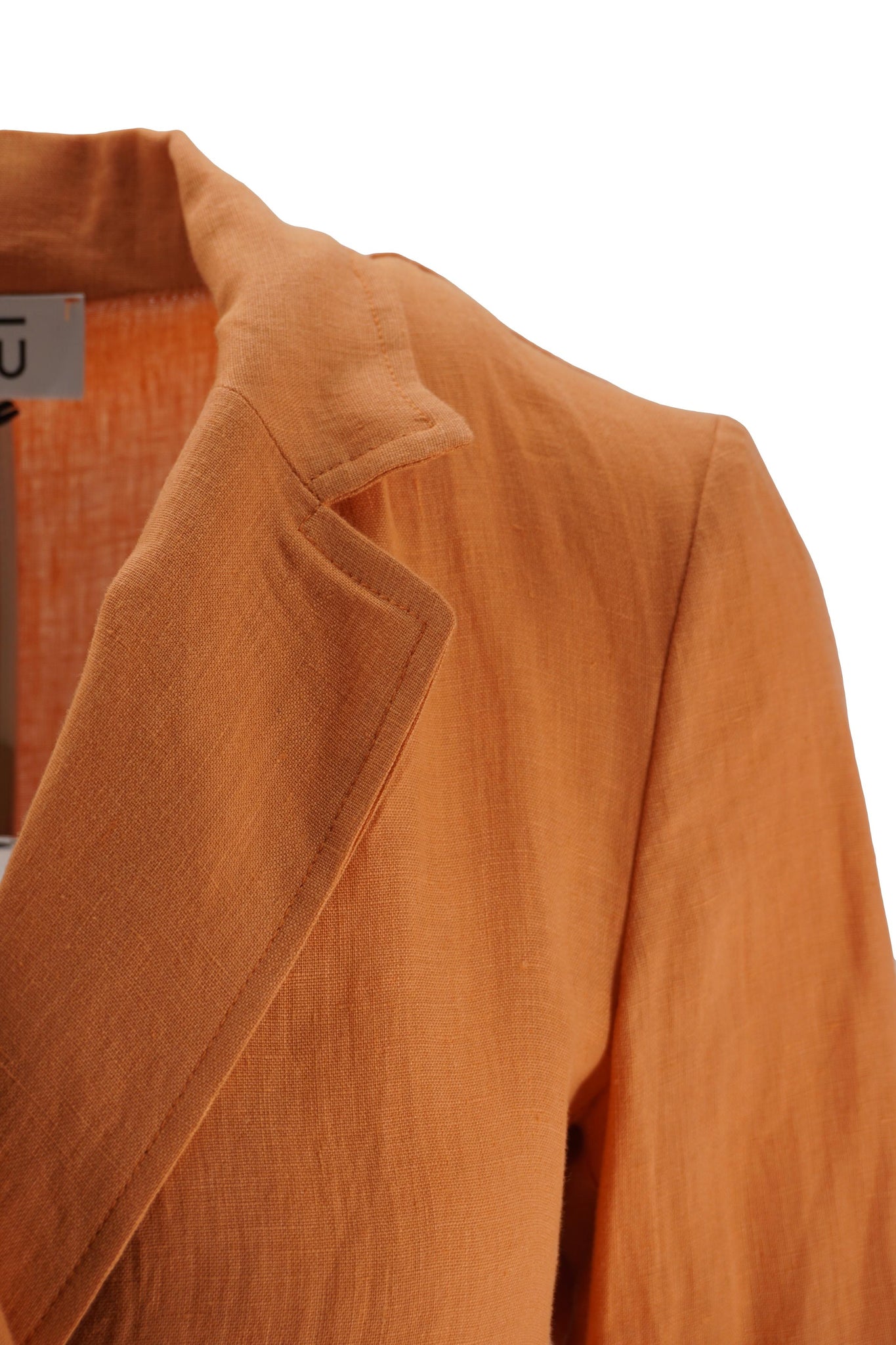 Giacca in Lino con Fusciacca / Arancione - Ideal Moda