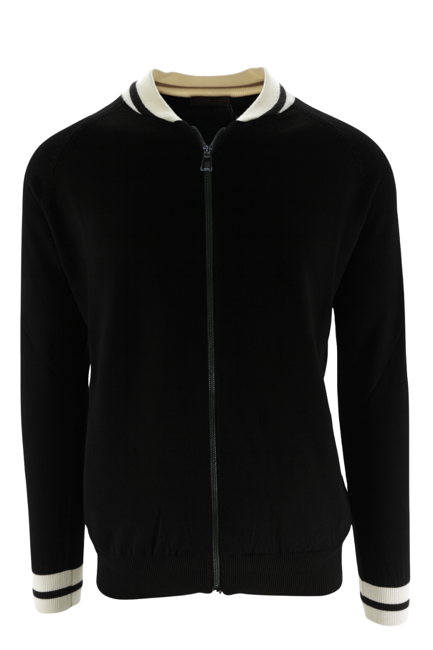 Maglia College in Lana / Nero