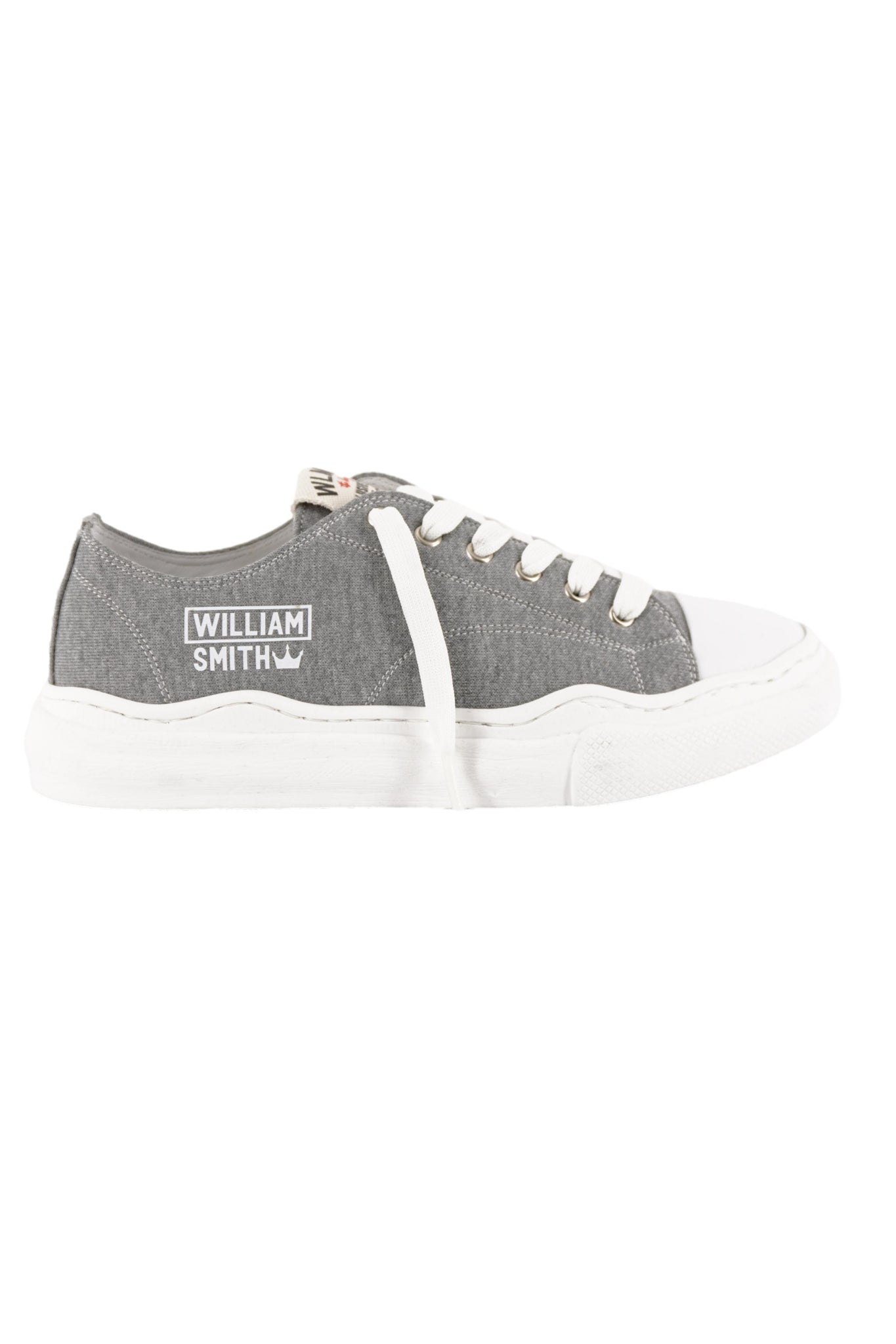Sneaker con Doppio Tessuto / Grigio - Ideal Moda
