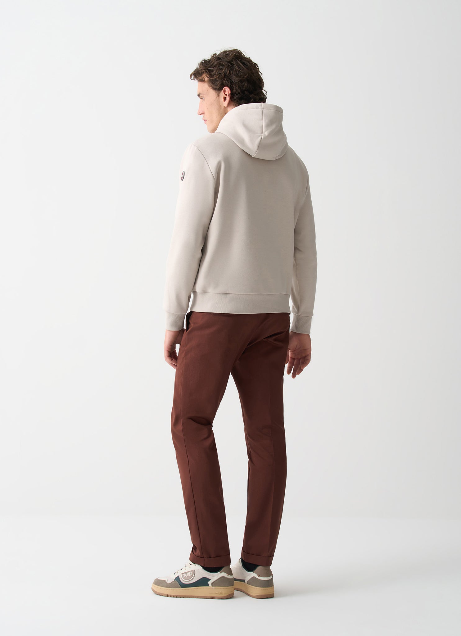 Felpa con Cappuccio in Cotone / Grigio